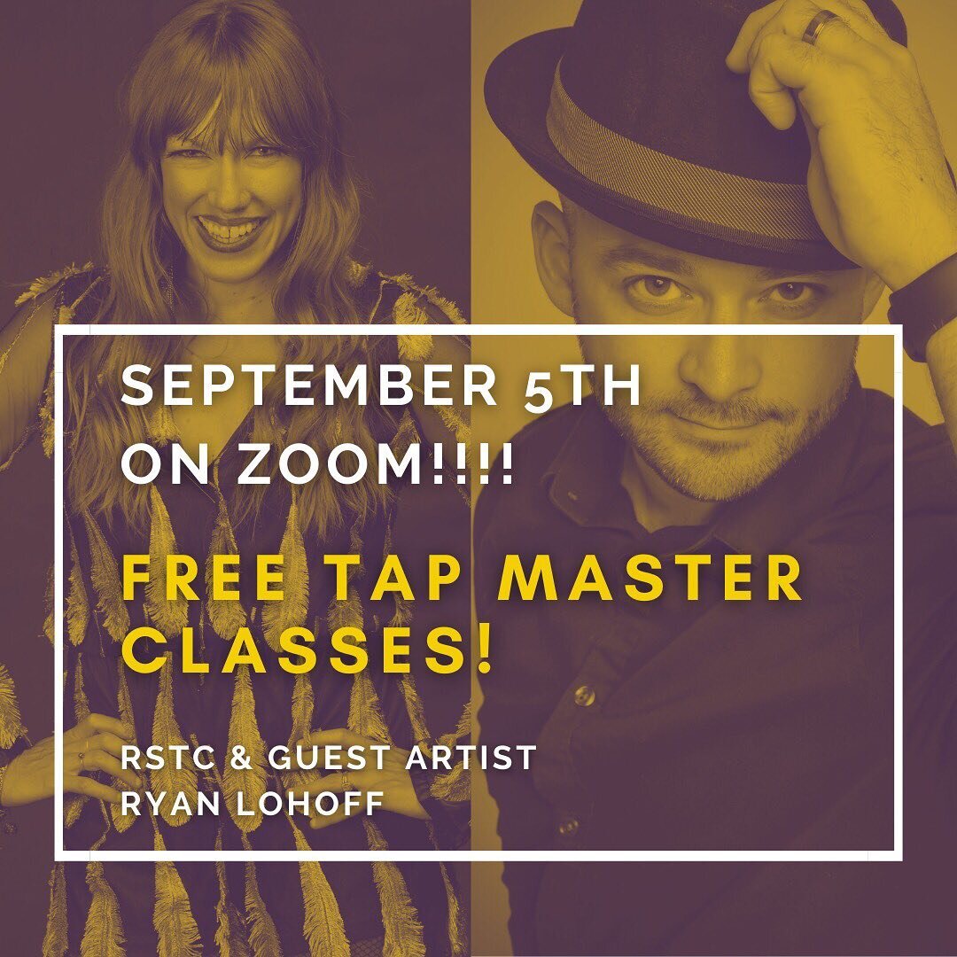 Want to sweat, laugh a lot, &amp; challenge your technical skills? ⠀
⠀
Join us &amp; special Guest Artist @tapman83 THIS Saturday September 5th for FREE Online Tap Classes!! ⠀
⠀
5-6pm CST Intermediate⠀
6:30-7:30pm CST Advanced ⠀
⠀
Link in bio to secu