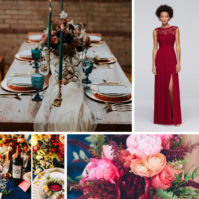 Raspberry, Deep Red, Teal, Orange Inspiration Board.png