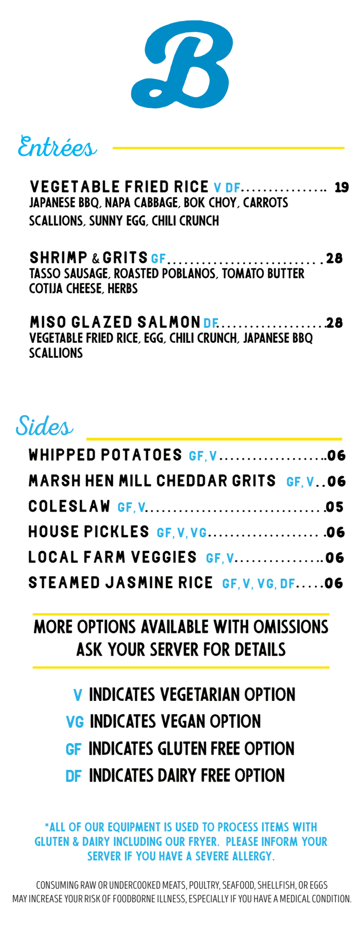 View Our Menu | Seafood in Rehoboth Beach | Bluecoast