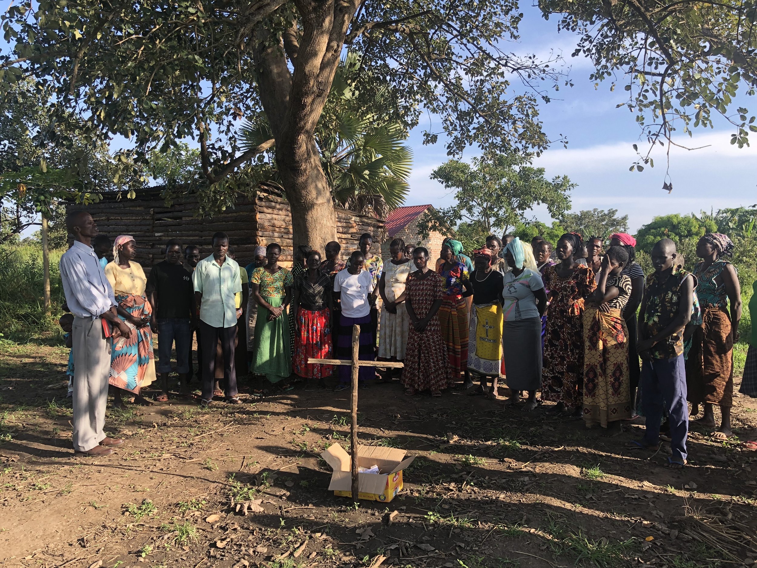 Community members and TWCC congregants during the 'Taking our Pain to the Cross' closing session of the trauma healing training