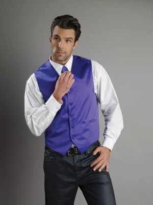 VS1010 Vest & Tie Combo (Purple)