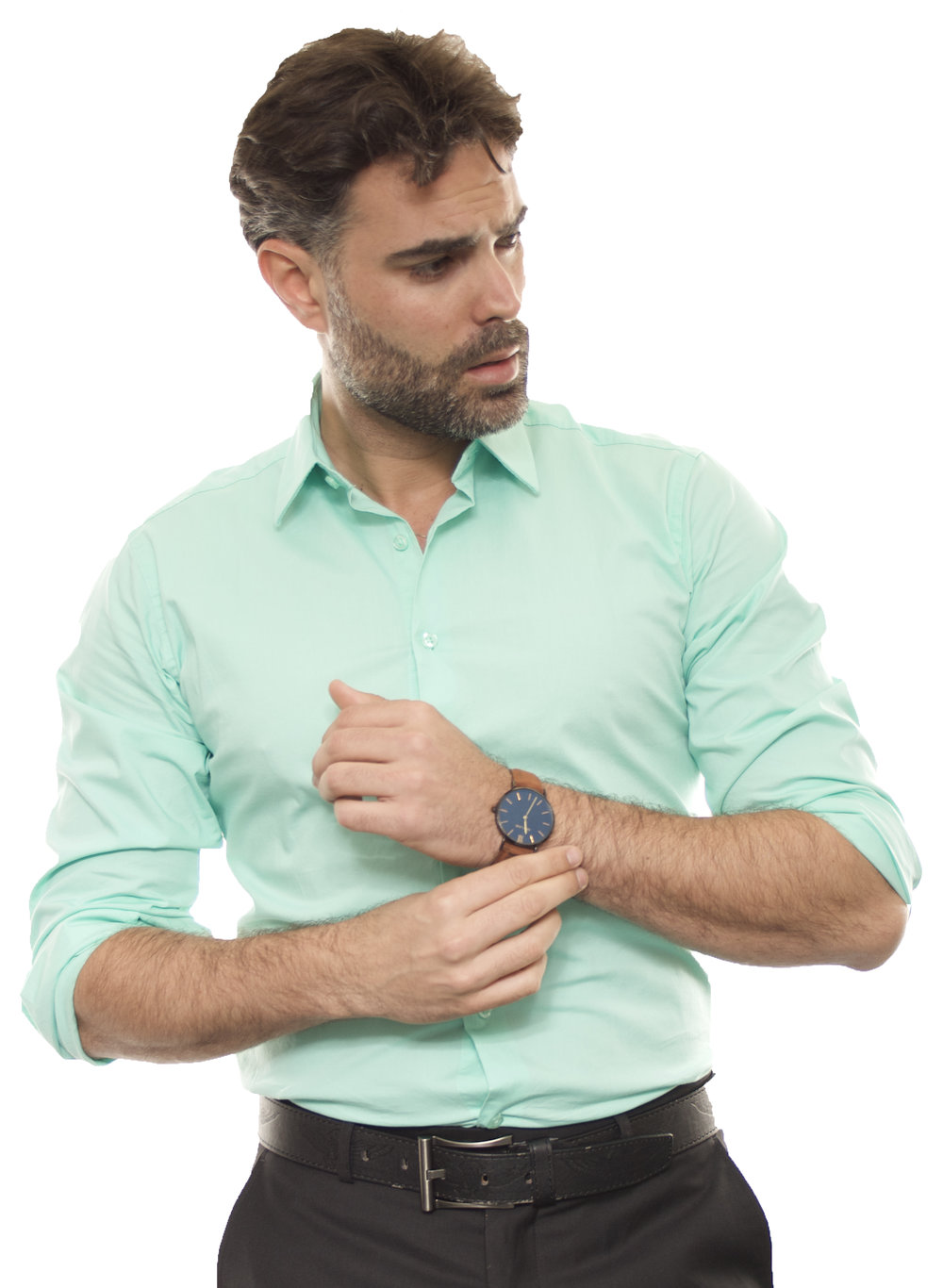 sea green dress shirt Seafoam Gingham Shirt Seafoam Gingham / XS / Slim main image 0