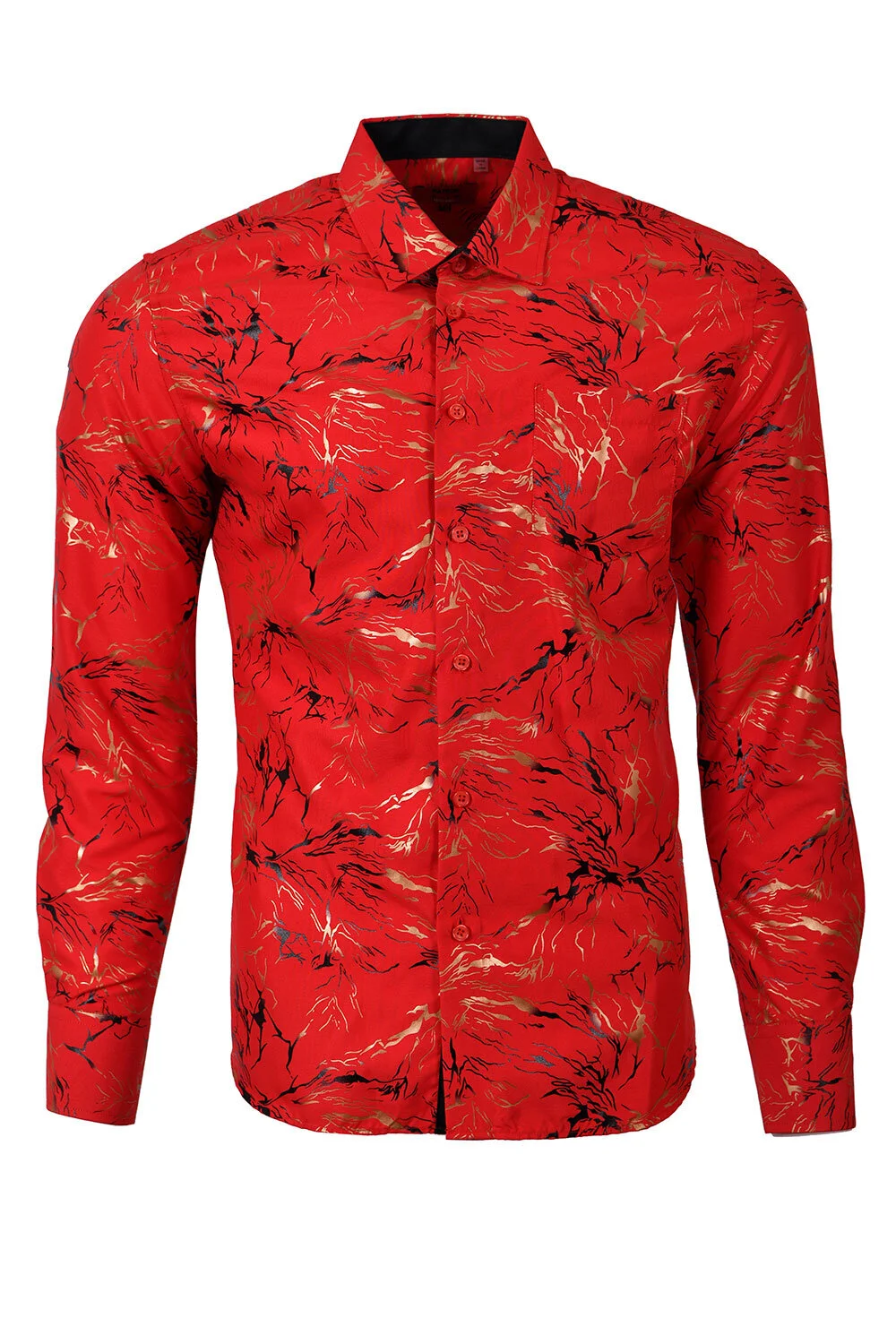 Men's Printed Shirt F-08 Red