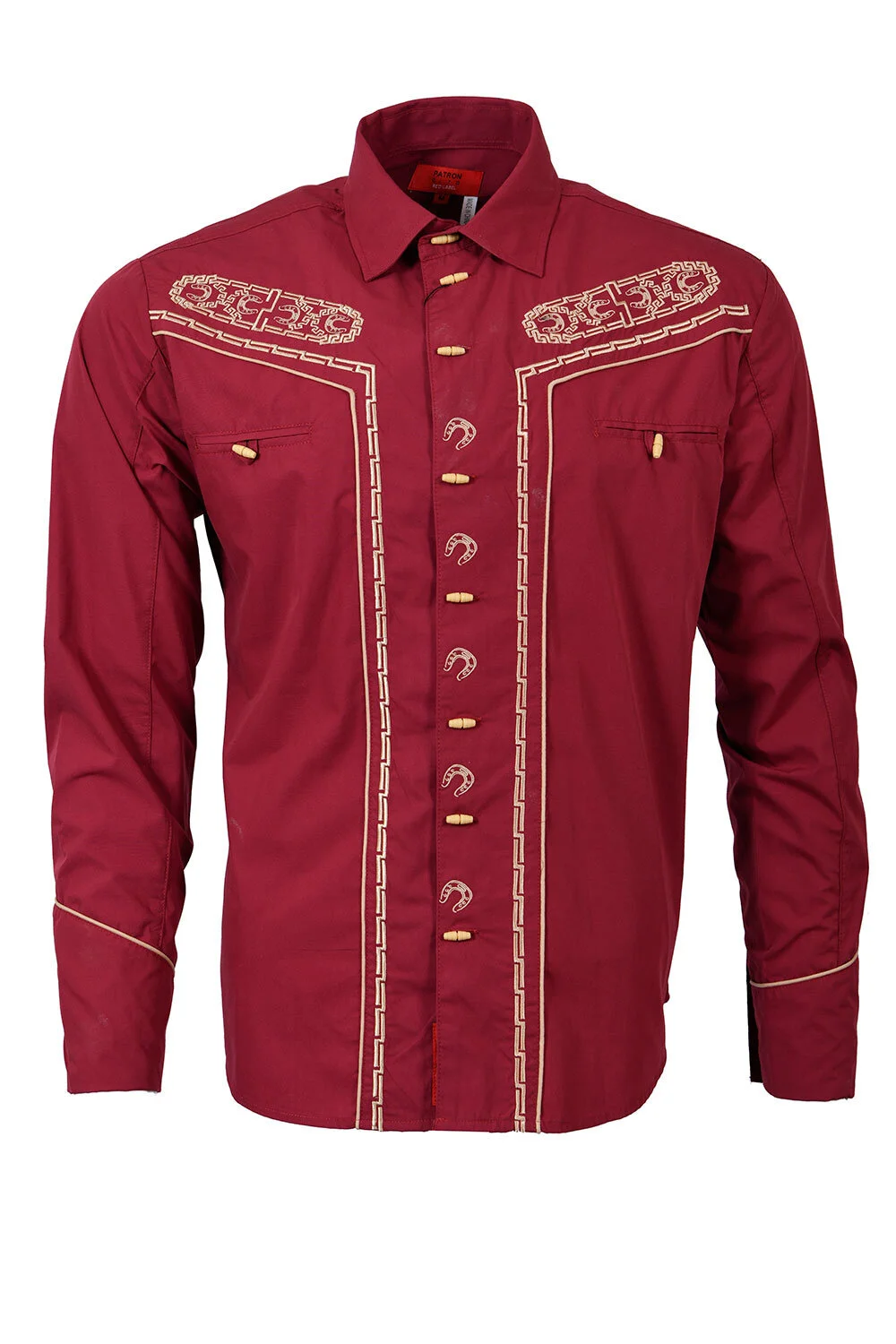 Men's Western Shirt 04475 Burgundy