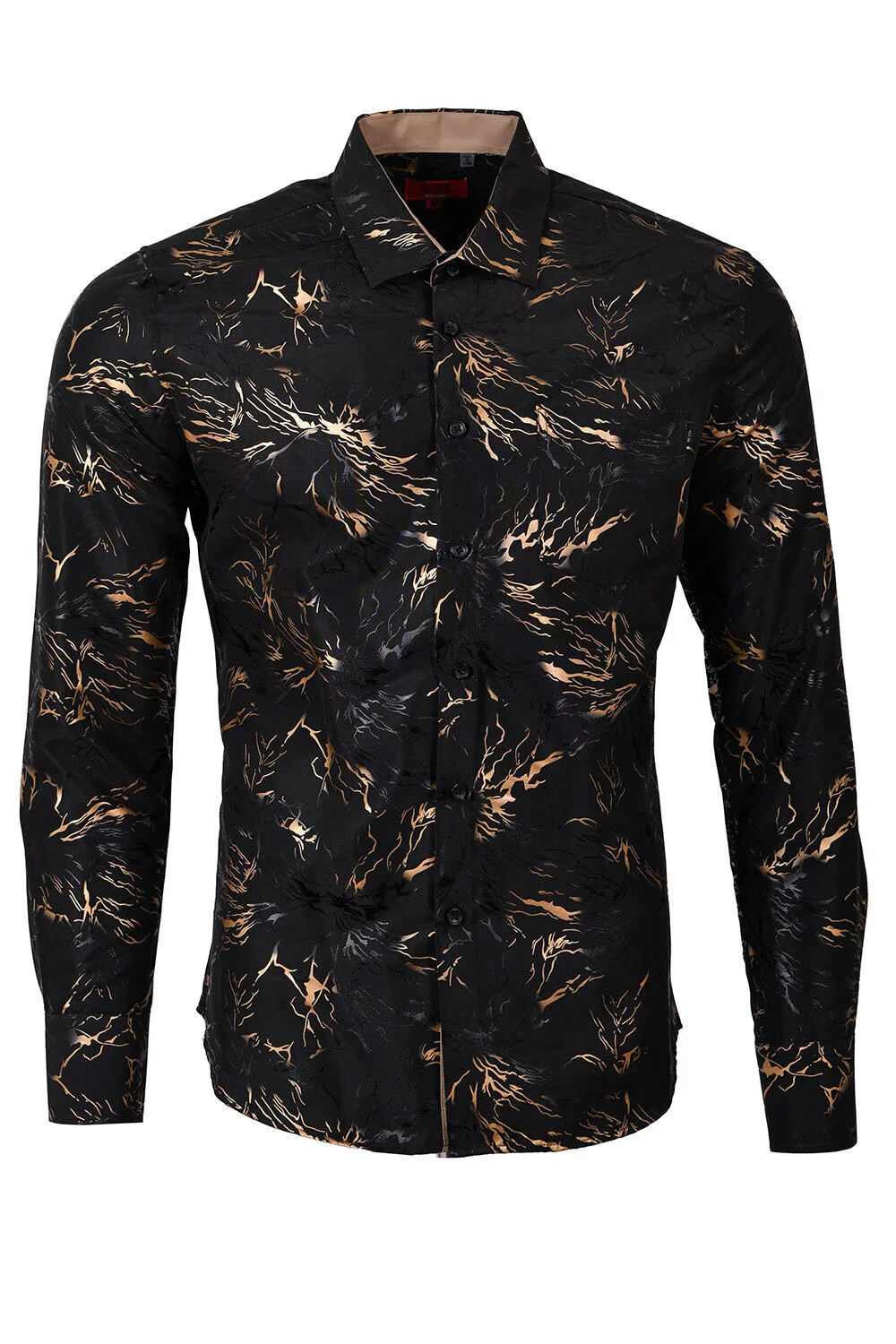 Men's Printed Shirt F-08 Black
