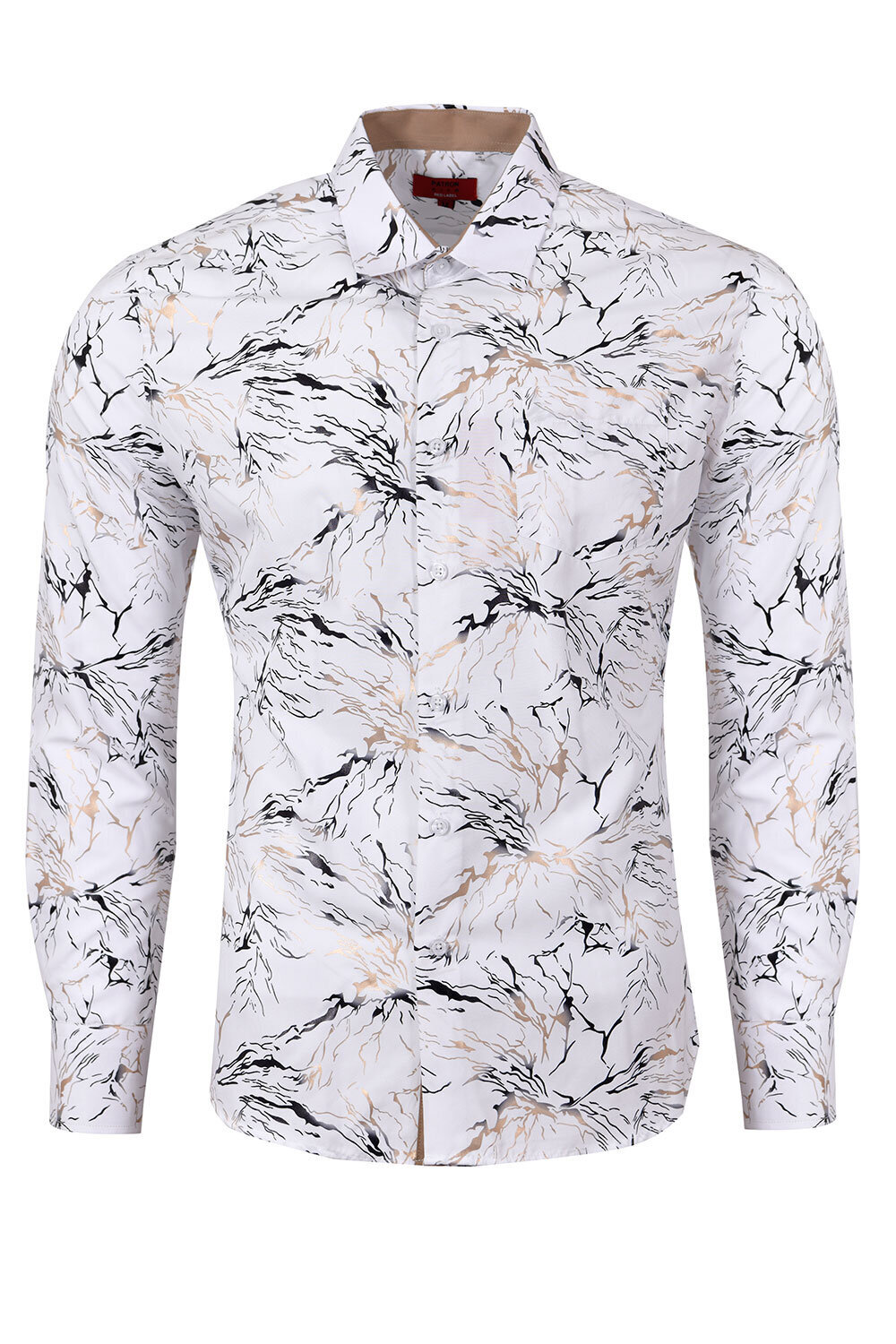Men's Printed Shirt F-08 White