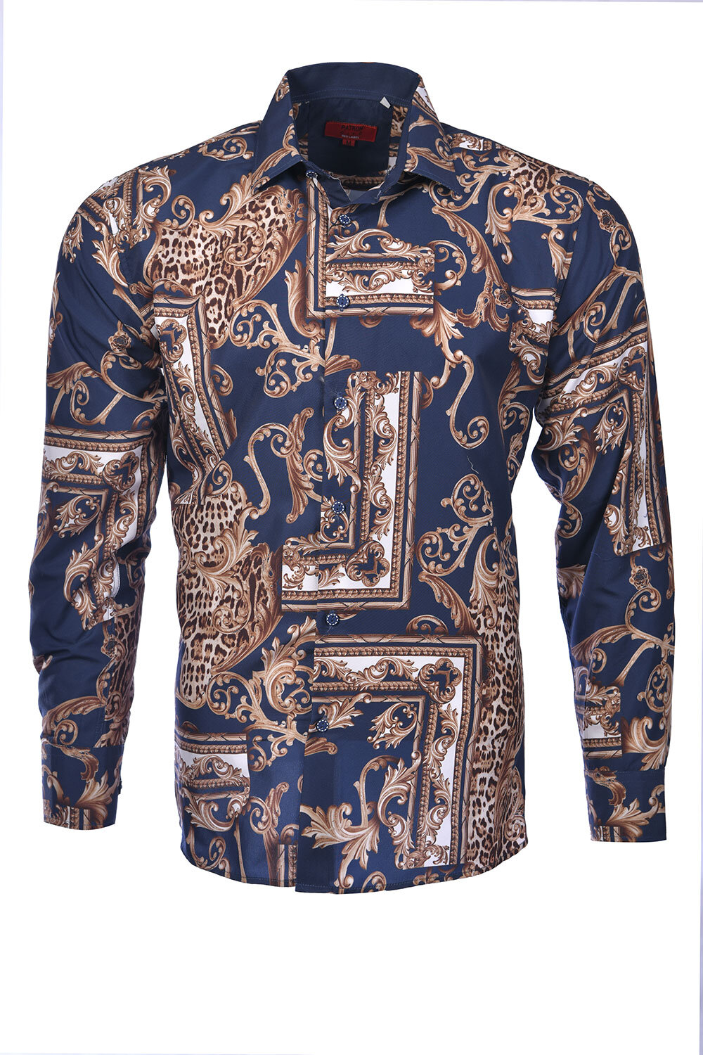 Men's Printed Shirt 1215 Navy