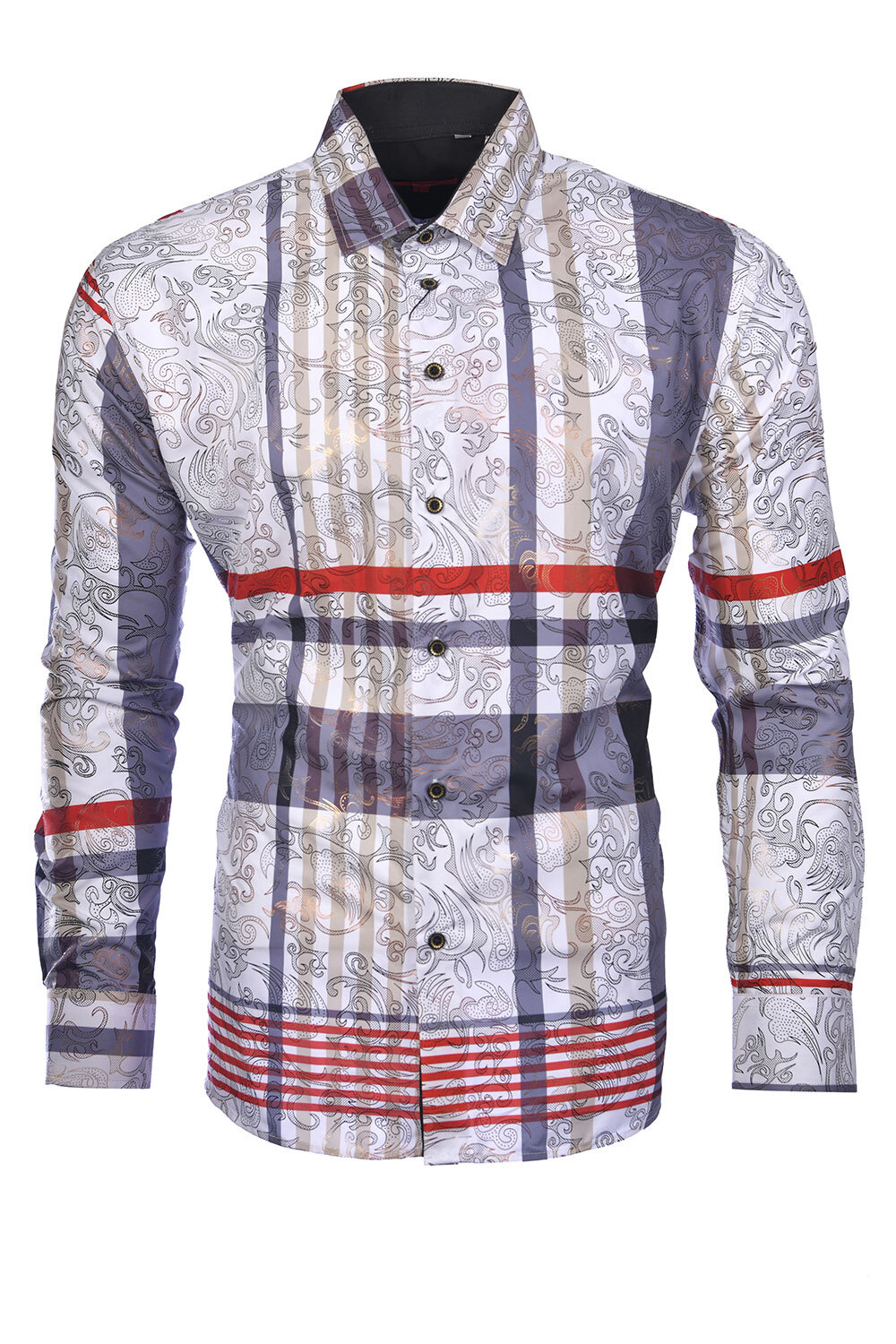 Men's Printed Shirt 1205 White