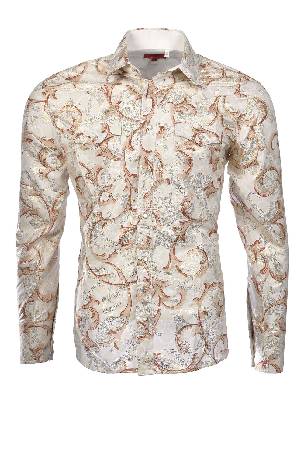 Men's Printed Shirt 1235 Vanilla