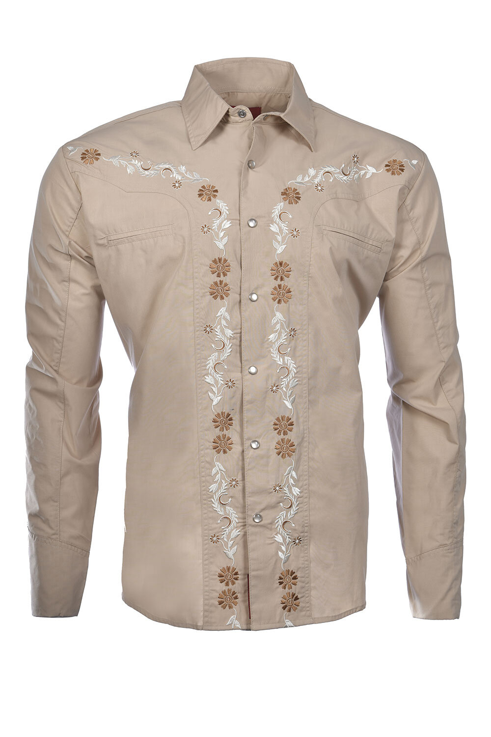 Men's Printed Shirt 04445 Khaki