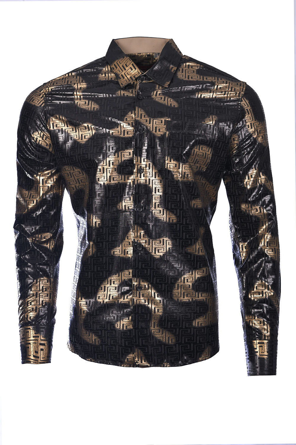 Men's Printed Shirt F-07 Black