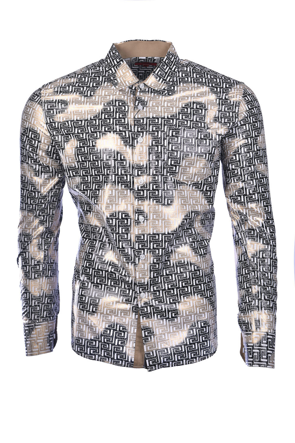 Men's Printed Shirt F-07 White