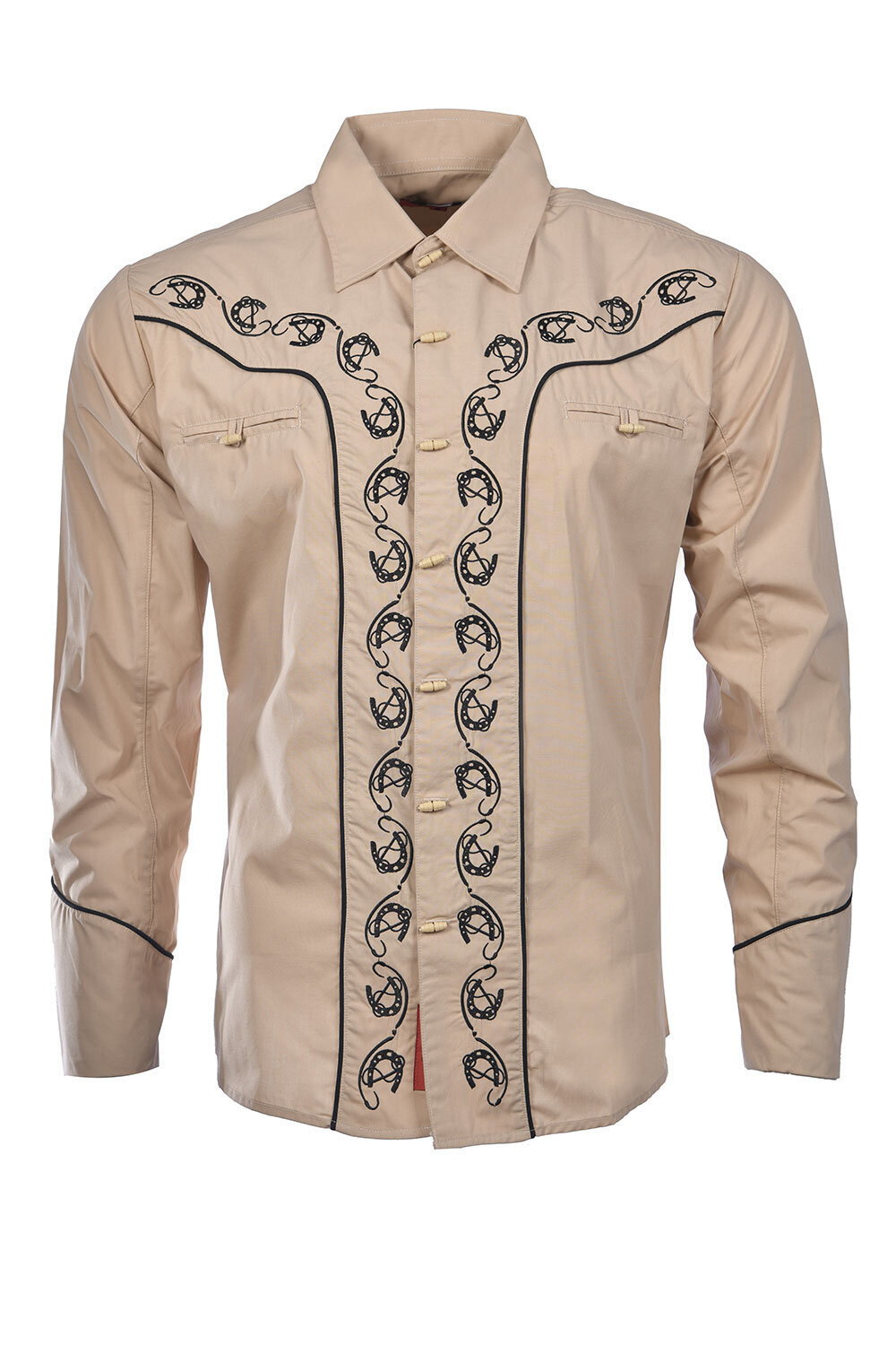 Men's Printed Shirt 05500 Khaki