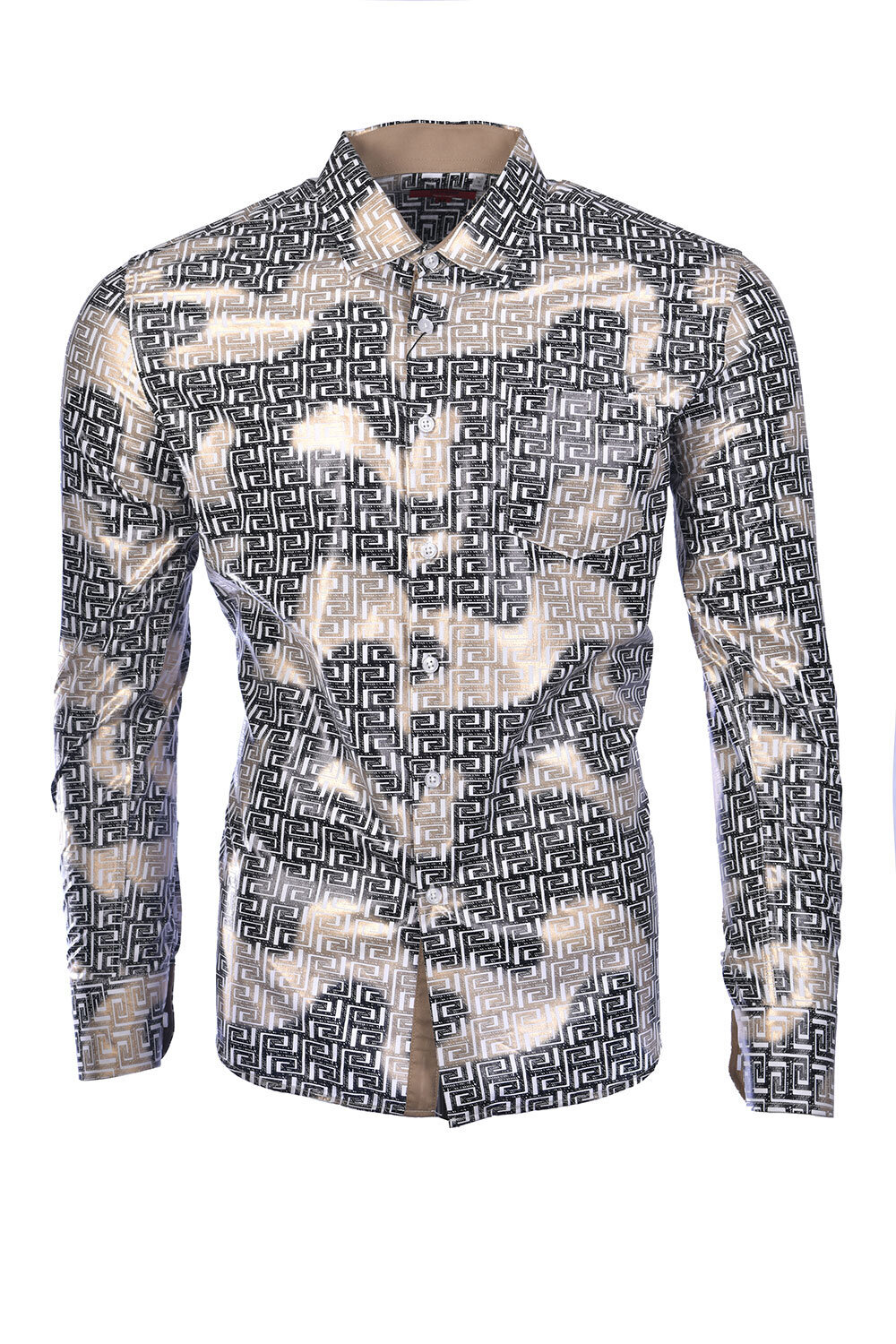 Men's Printed Shirt F-07 White