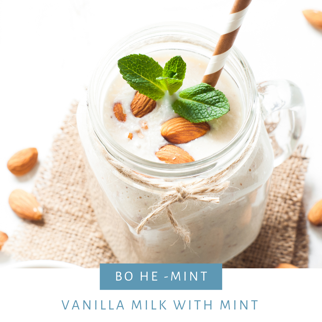 Recipes: Carob Vanilla Milk with Mint🍃🥛