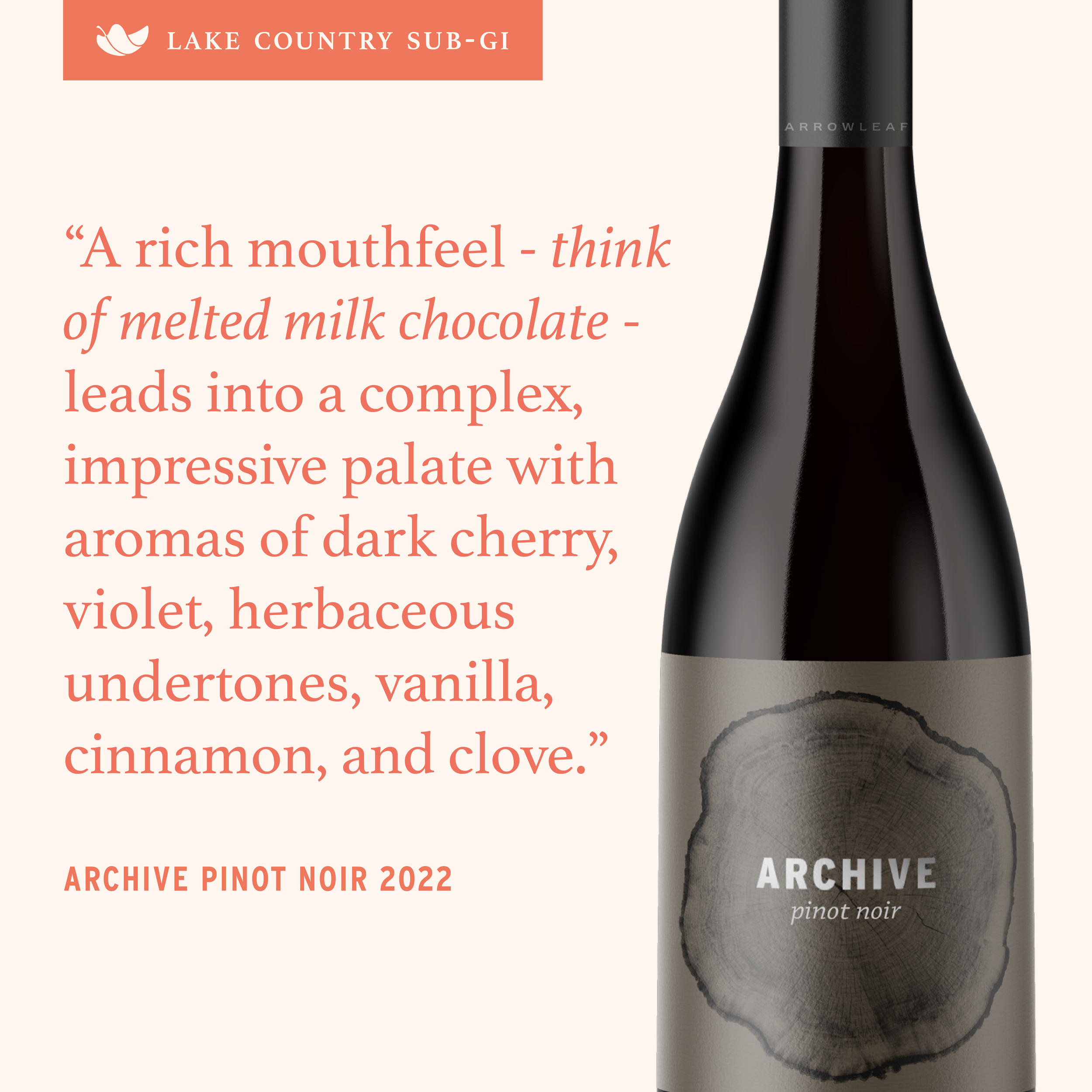 Staff Recommendation: Archive Pinot Noir 2022