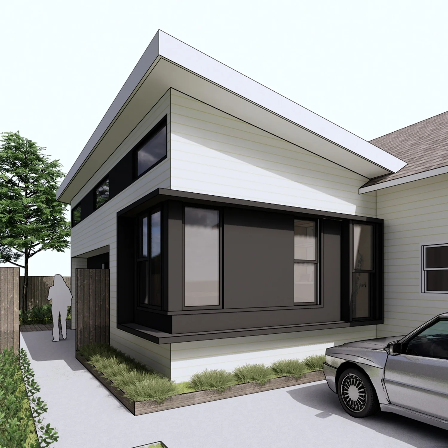 View of Homeowner shares before-and-after video after building off-grid cabin ...