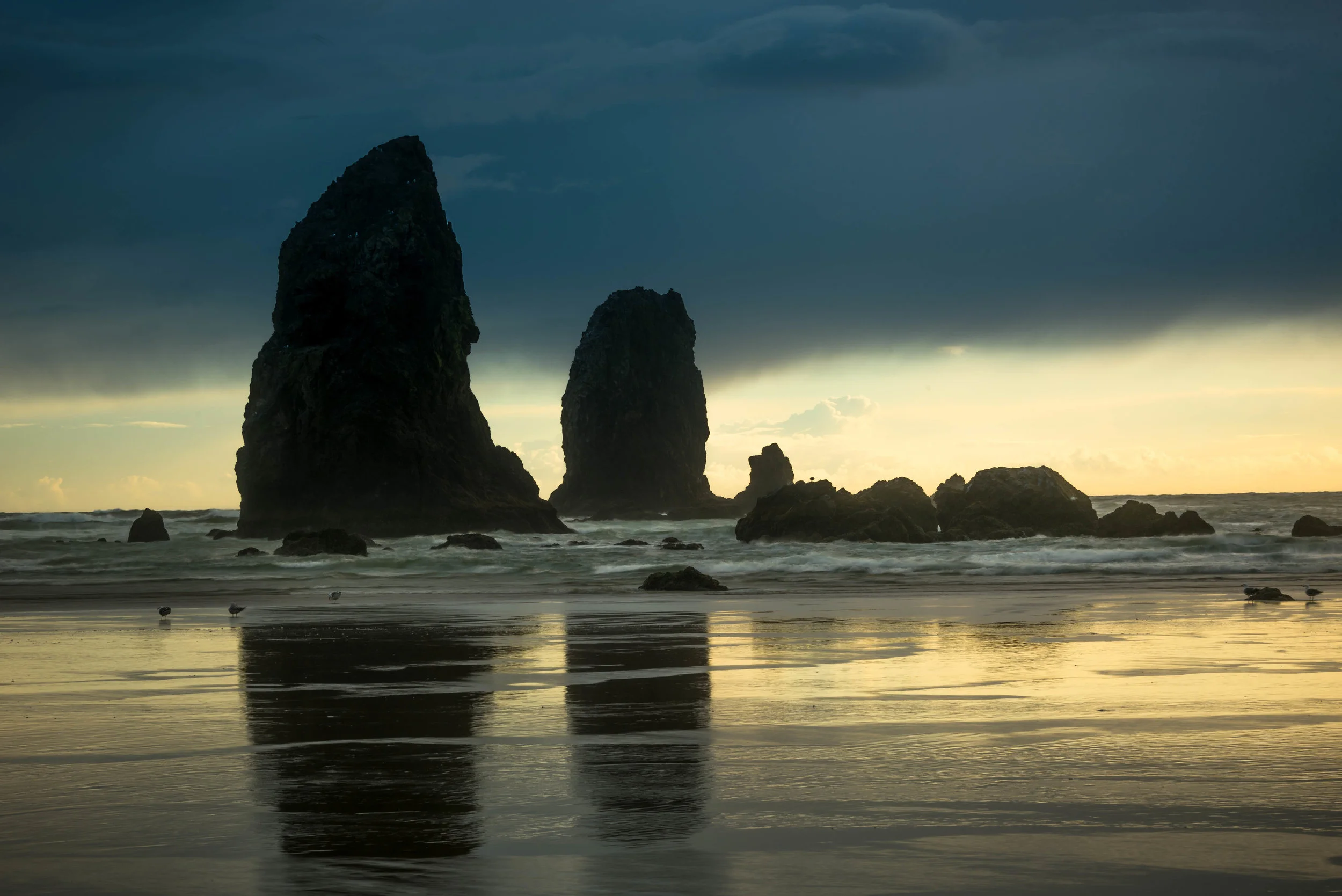 Second Beach Stacks Sunset