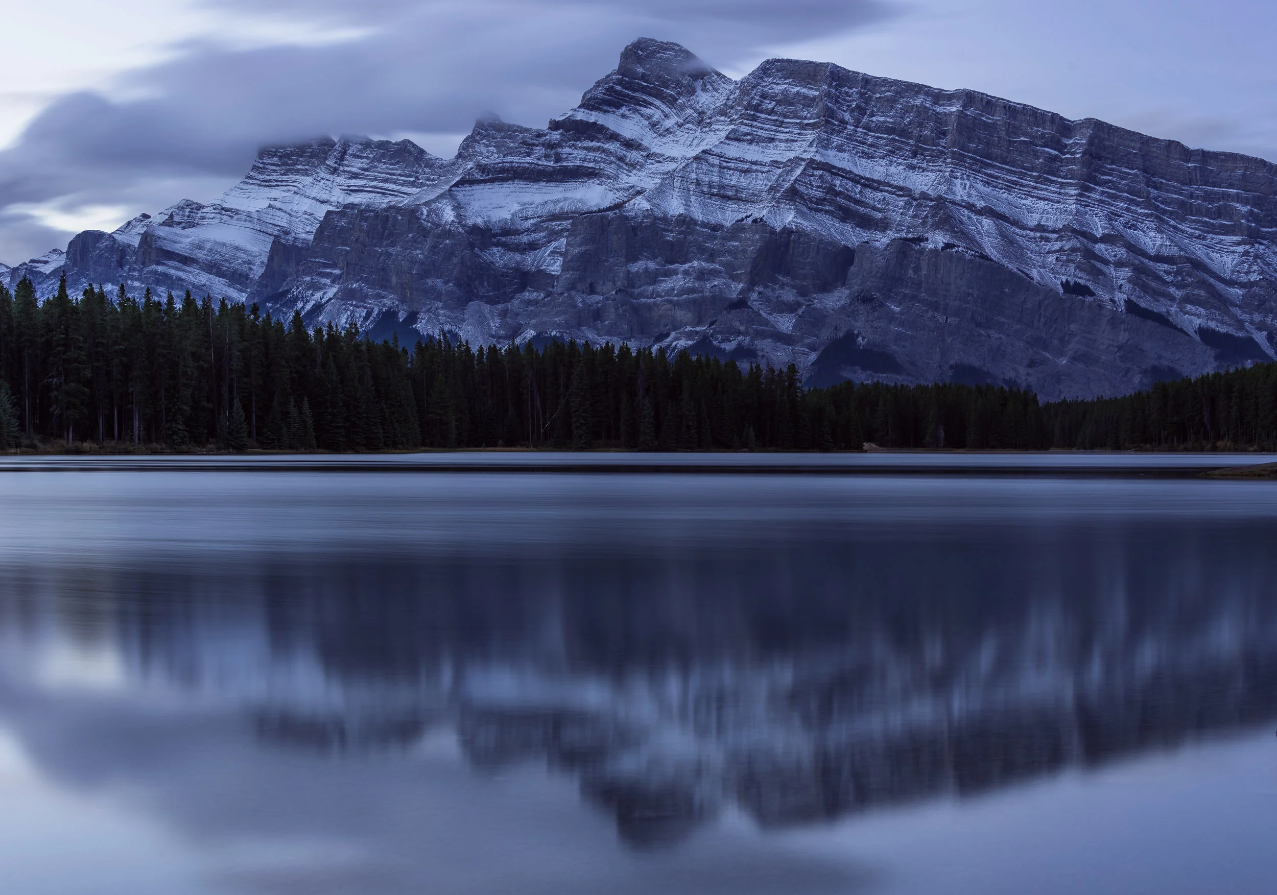 Two Jack Lake Sunrise Reflections