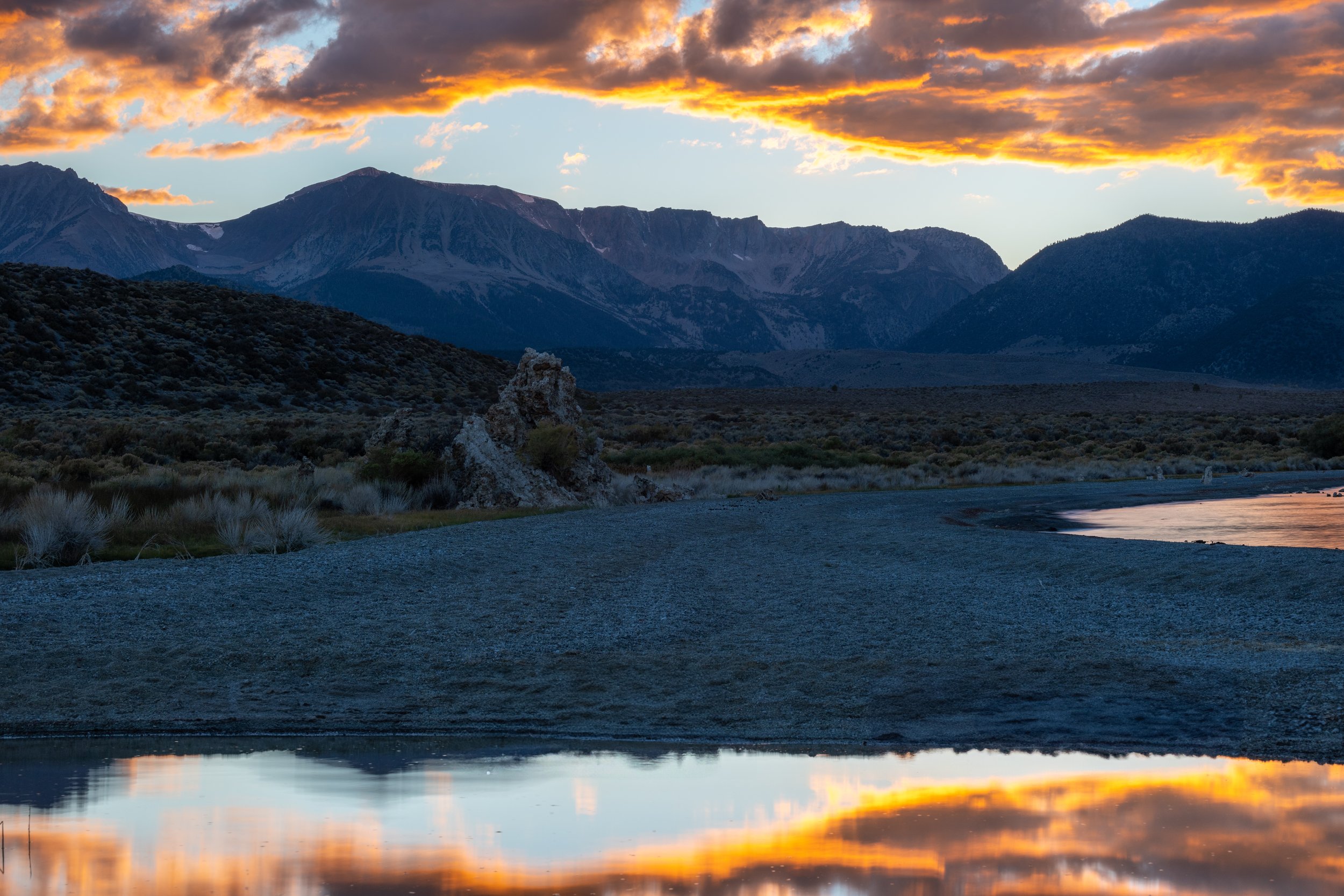 Mono Lake Sunset Reflections