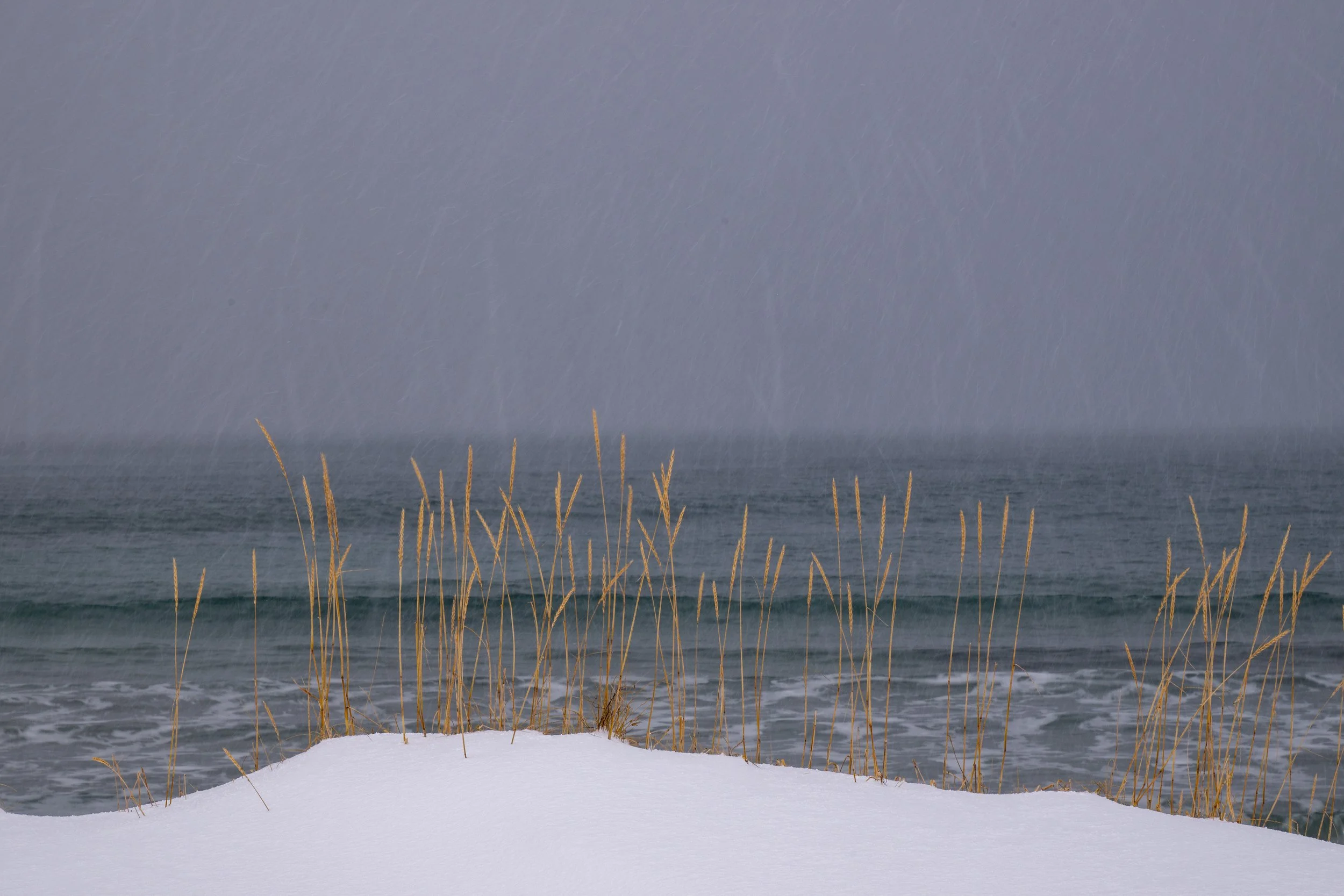 Snow Dunes Grassy Peak