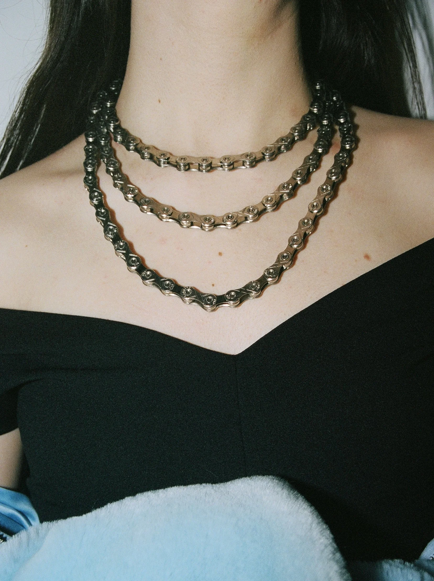  HANDMADE BIKE CHAIN NECKLACE 
