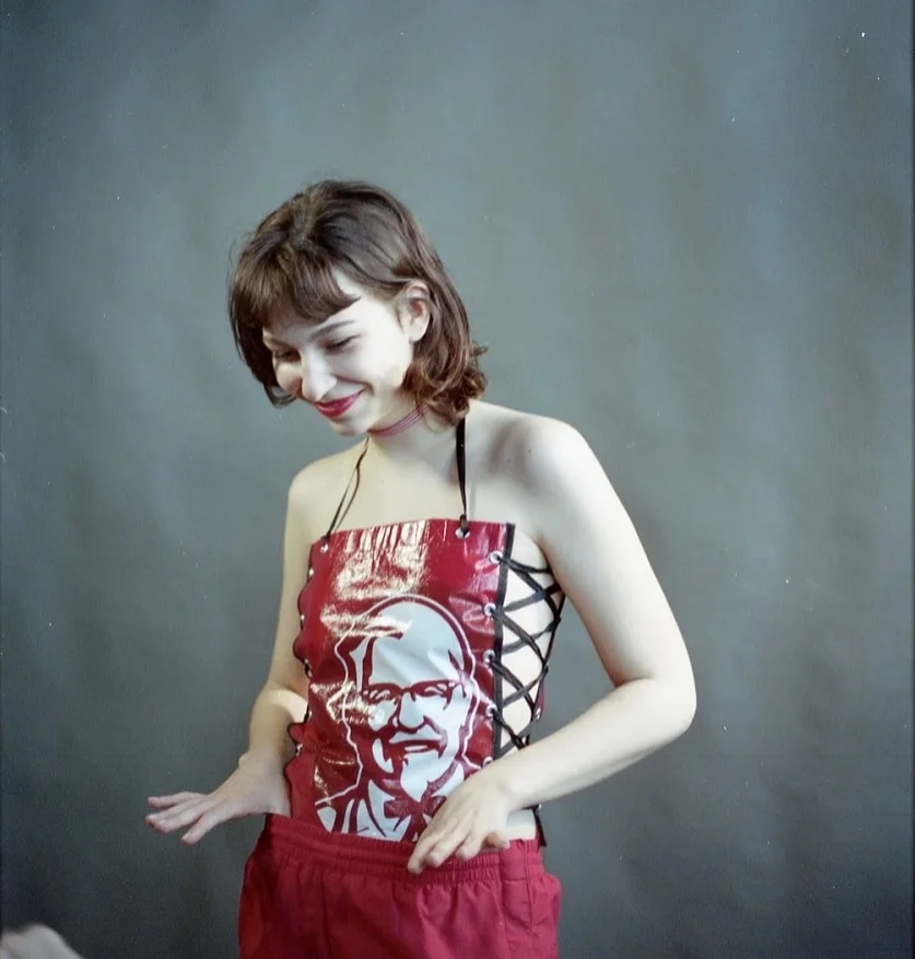  HANDMADE KFC SHOPPING BAG HALTER TOP 