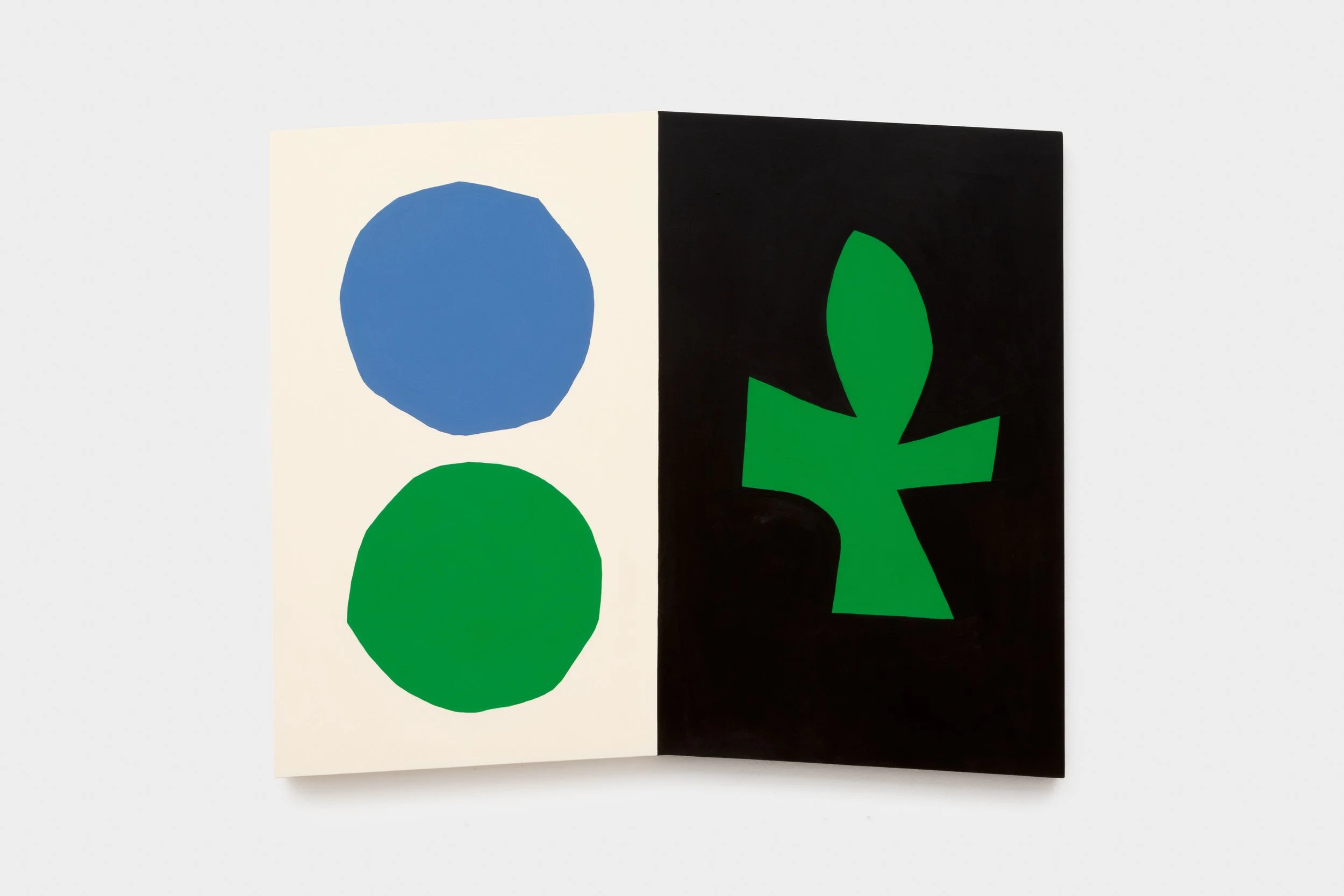  2025 Another Sinking Sun (Cultivation Extrapolation) Acrylic on Shaped Panel, 30.5 × 36 