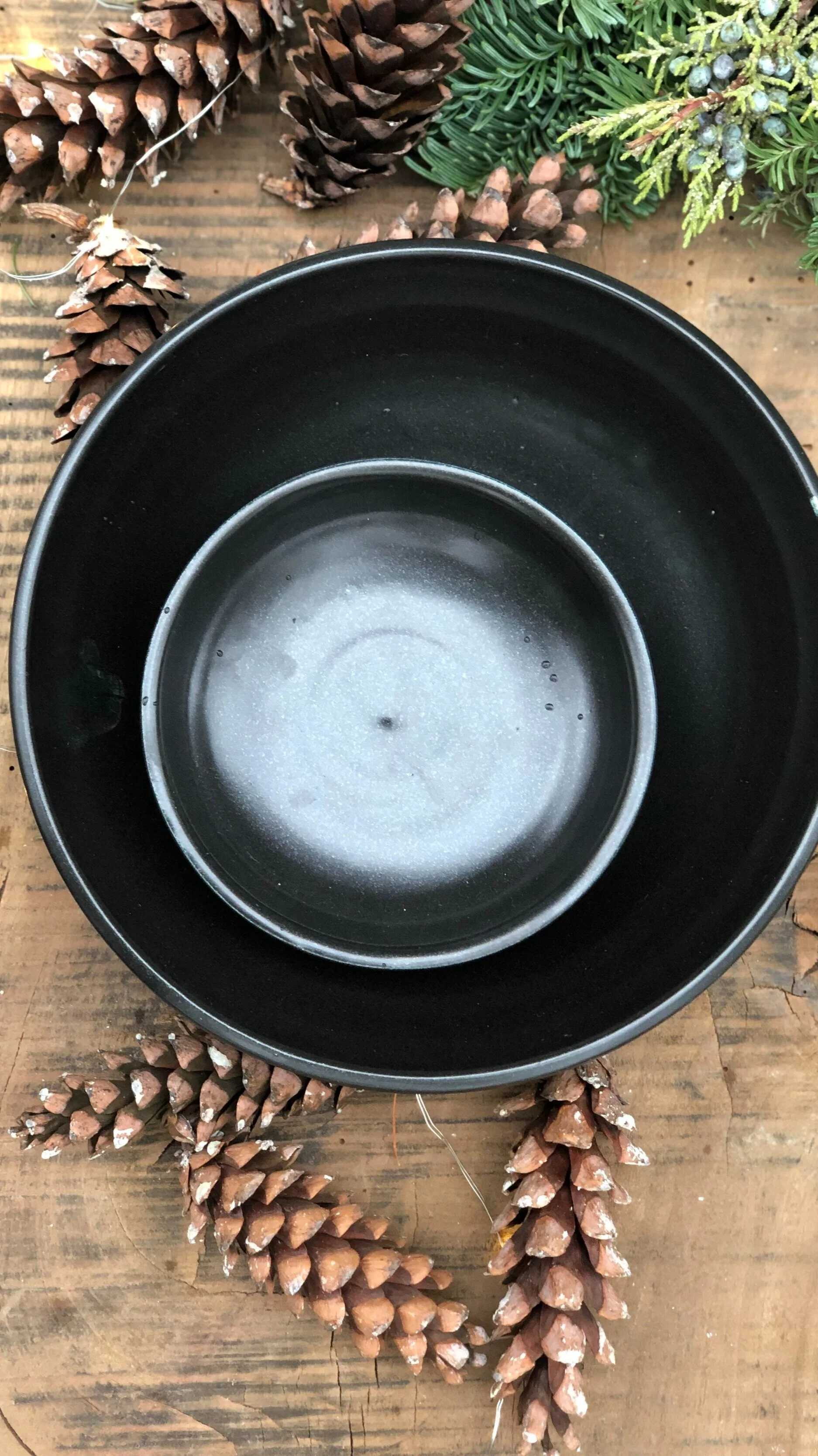 Black Bowls — M.E.C. Pottery