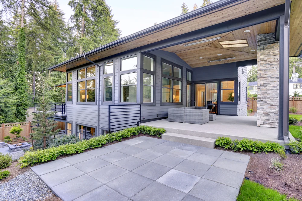 concrete backyard and renovations