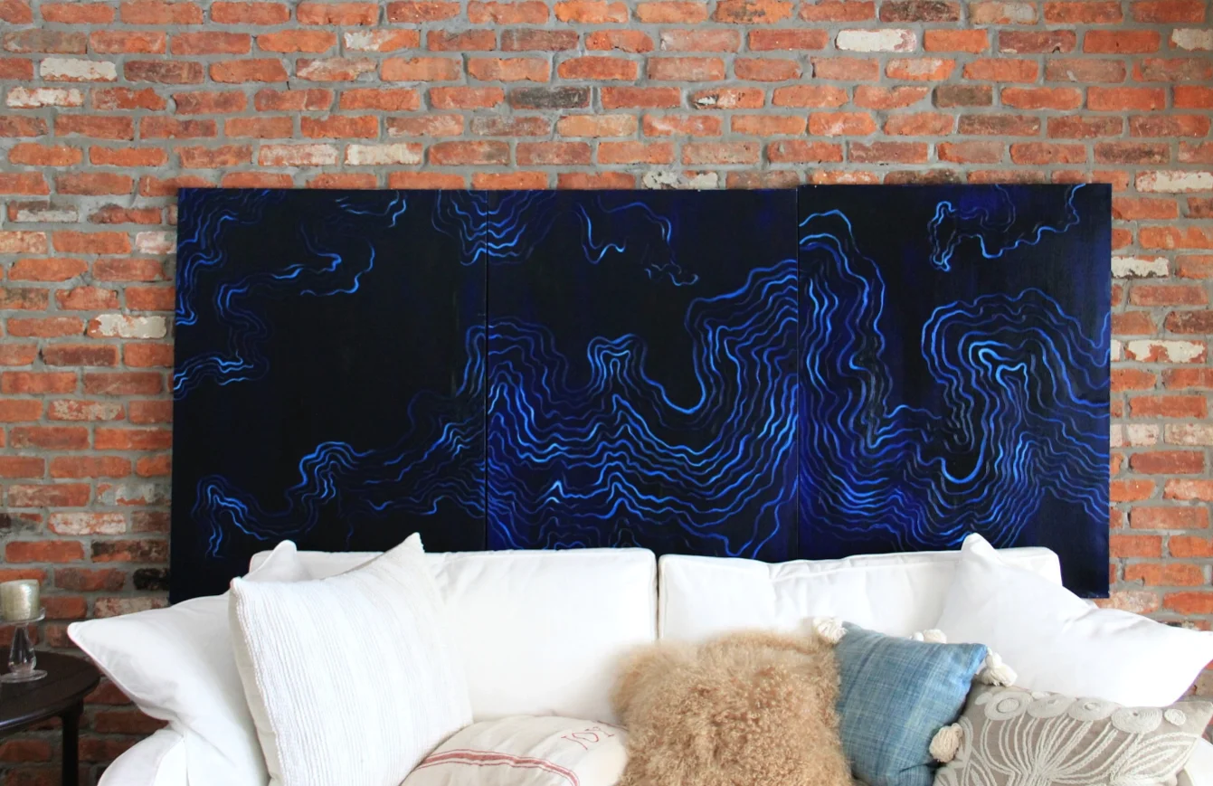 Midnight Pools Triptych 