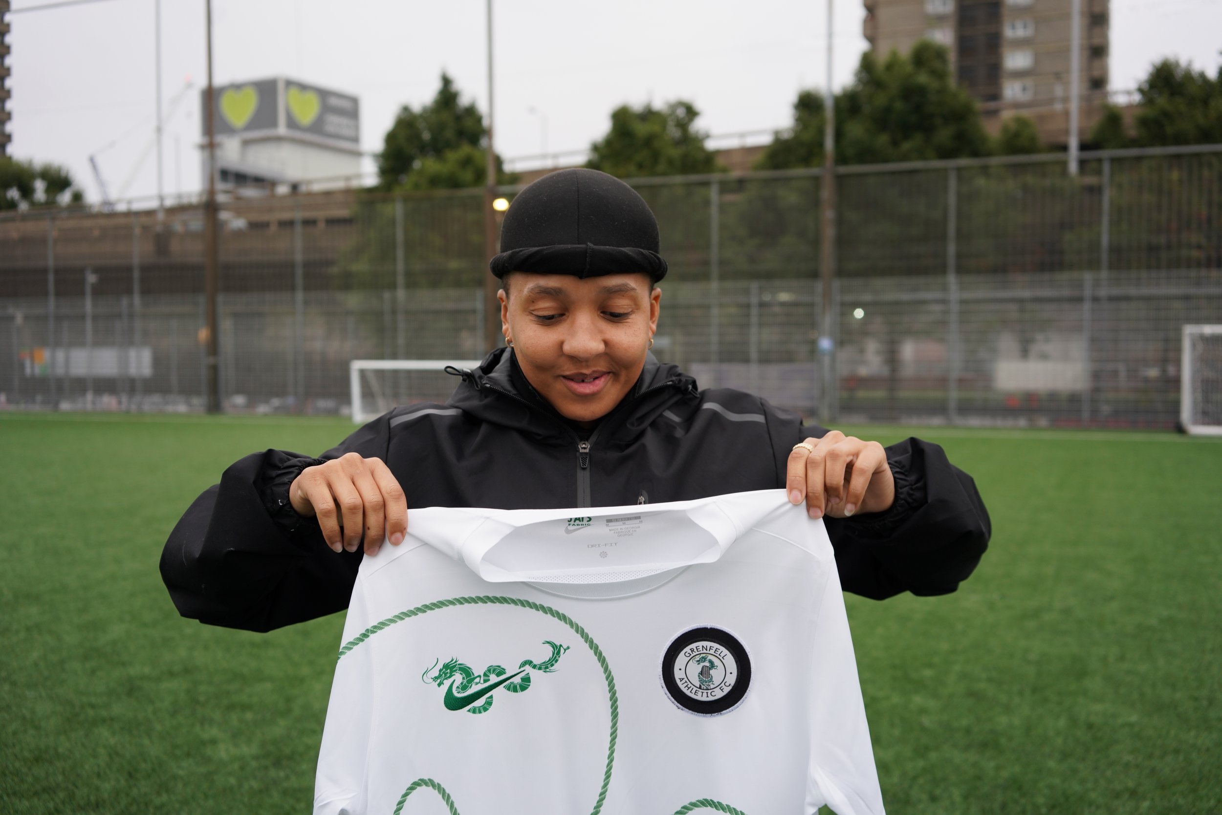 Jai with her final shirt