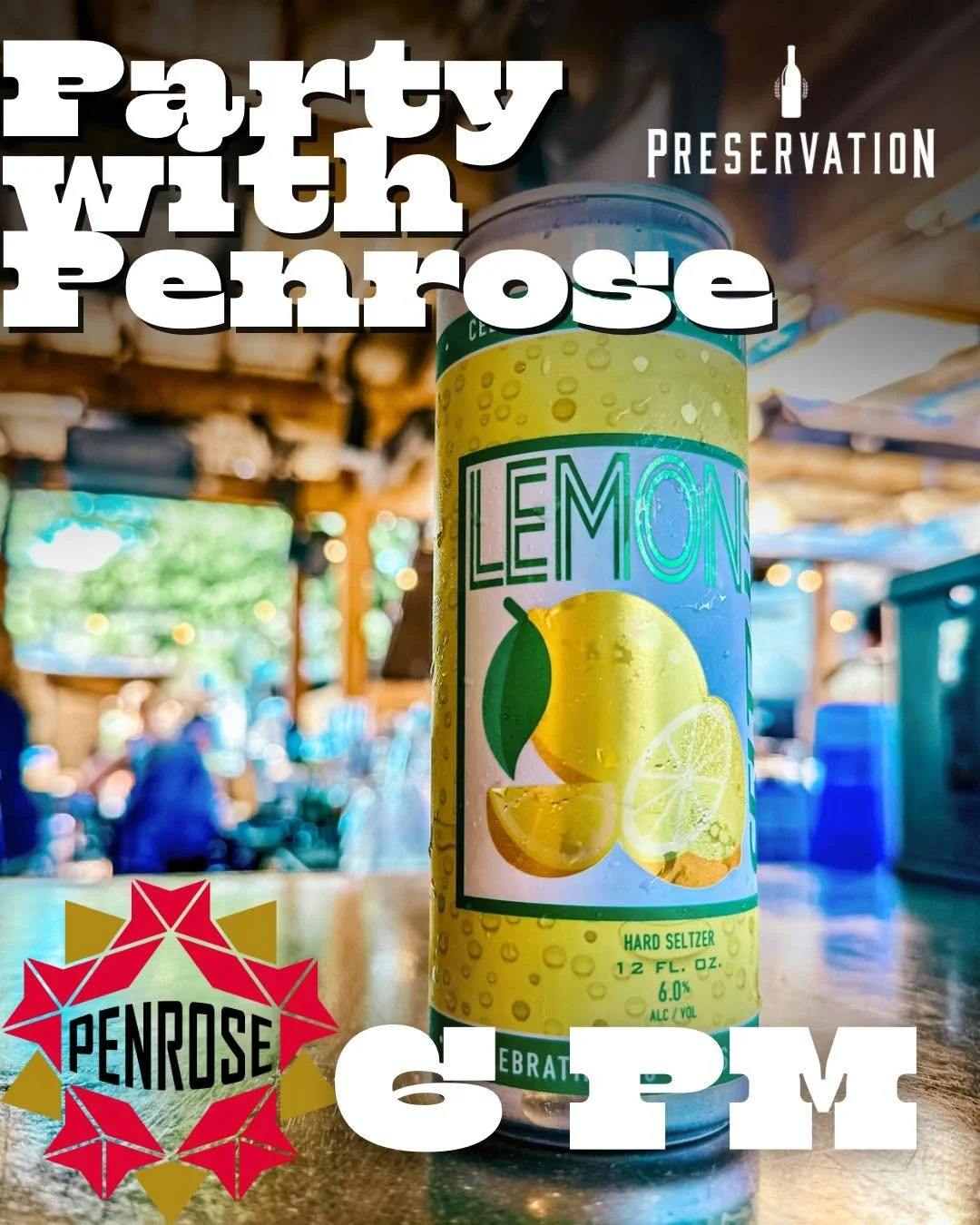 🍻 Party with Penrose! 🎉
TONIGHT night, our friends from Penrose Brewing are taking over Preservation starting at 6pm!

They&rsquo;ll be hanging out, chatting beer, and handing out free samples of their favorites &mdash; including:

✨Apple Cider Don