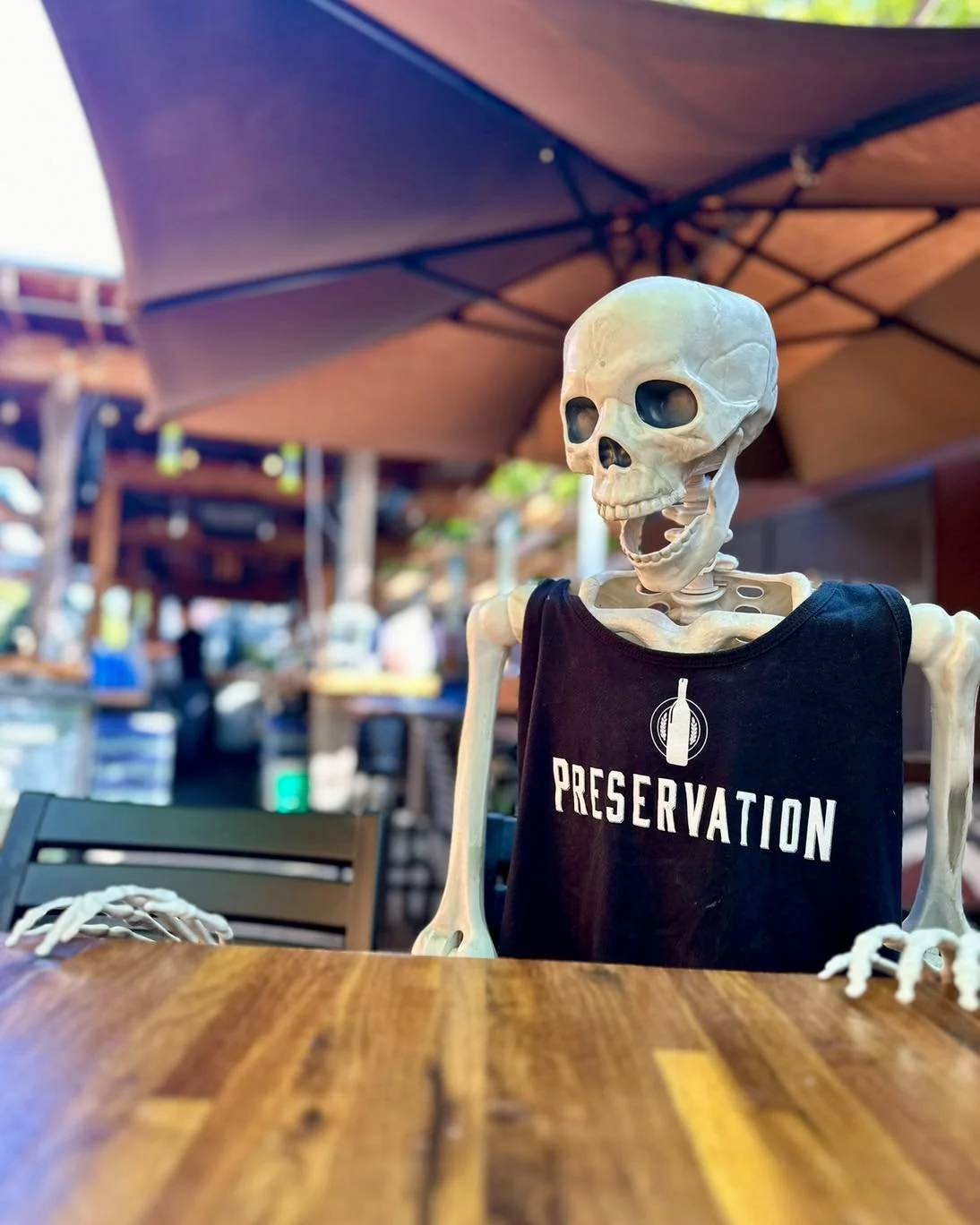 Swing by Preservation tonight during Autumn Fest &mdash; we&rsquo;re dying to hang out! 💀🍂 (Don&rsquo;t worry, it&rsquo;s just a skeleton thing.)

Live Music Line Up
Friday - Magoo
Saturday - Harry Hmura
Sunday Funday - Ed Gershon