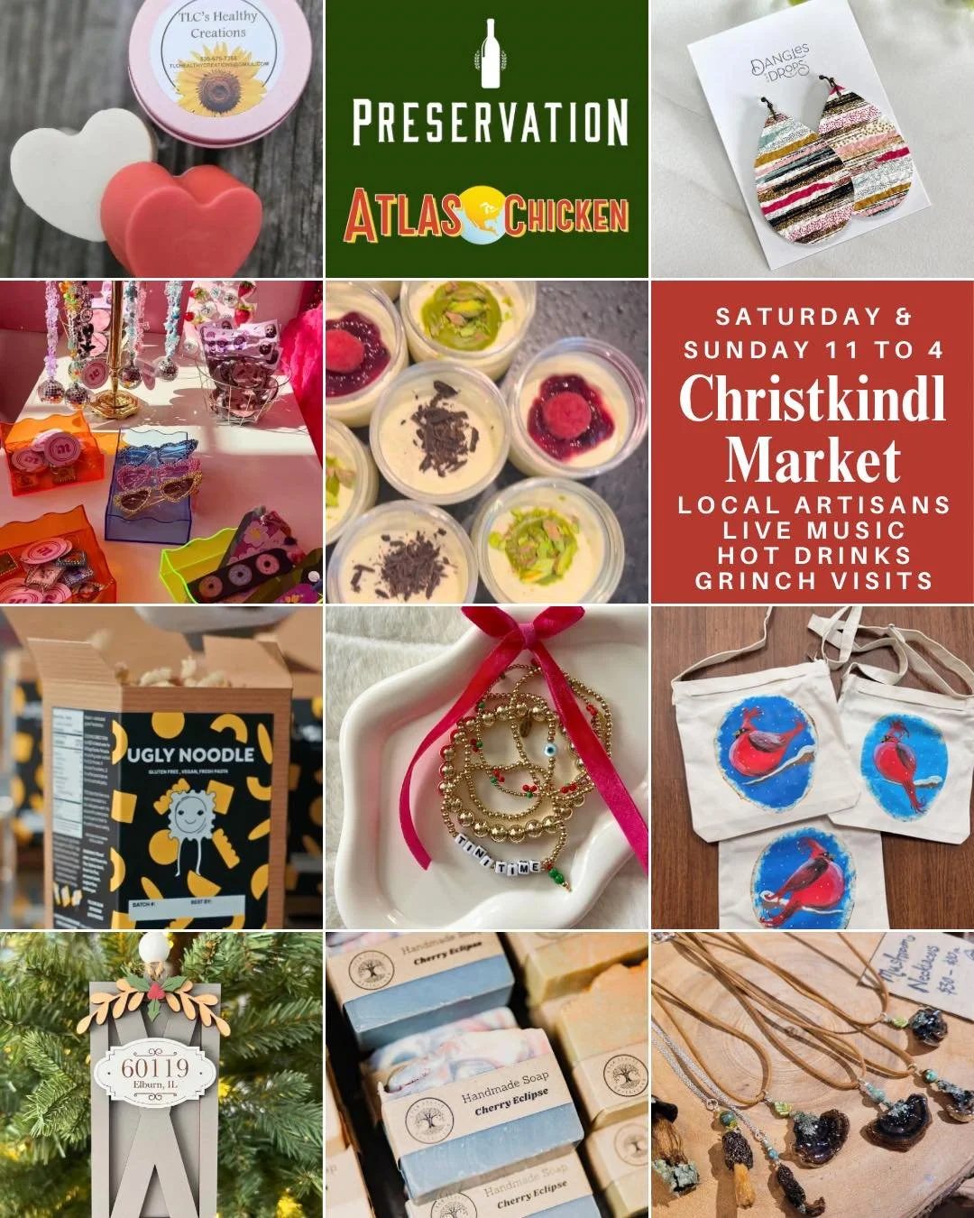 🎄✨ Meet the Makers of Our Christkindl Market! ✨🎄

Our patio turns into a cozy holiday marketplace this Saturday &amp; Sunday, 11&ndash;4 PM, and we&rsquo;re so excited to showcase an incredible lineup of local artisans. Here&rsquo;s who you&rsquo;l