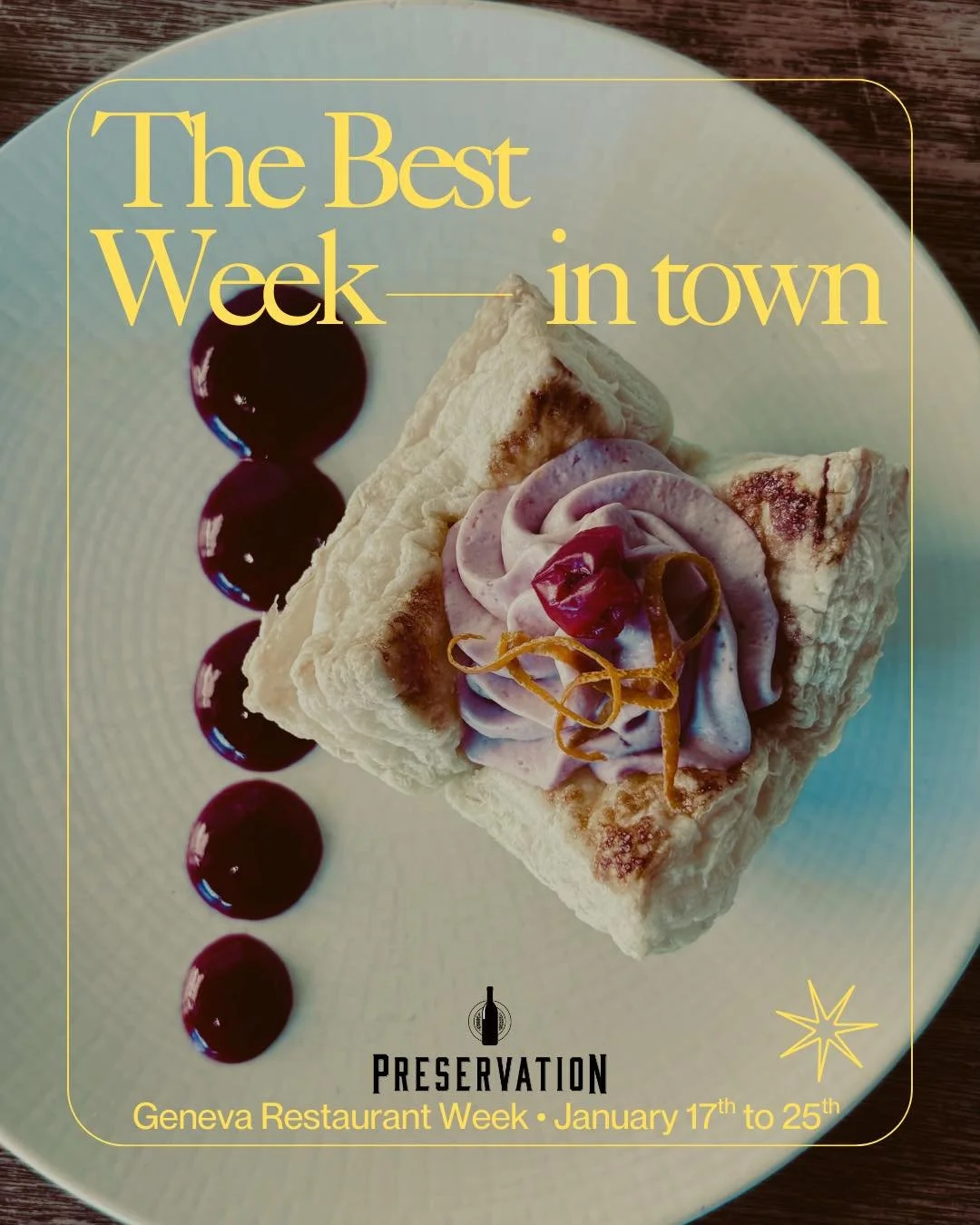 The best week of the year just happens to be indoors 😌🍷

If you haven&rsquo;t tried the Cherry &amp; St. Angel Cheese Pastry with cherry compote + cherry mousse yet, you are truly missing out. It&rsquo;s so insanely good. We debuted it at our recen