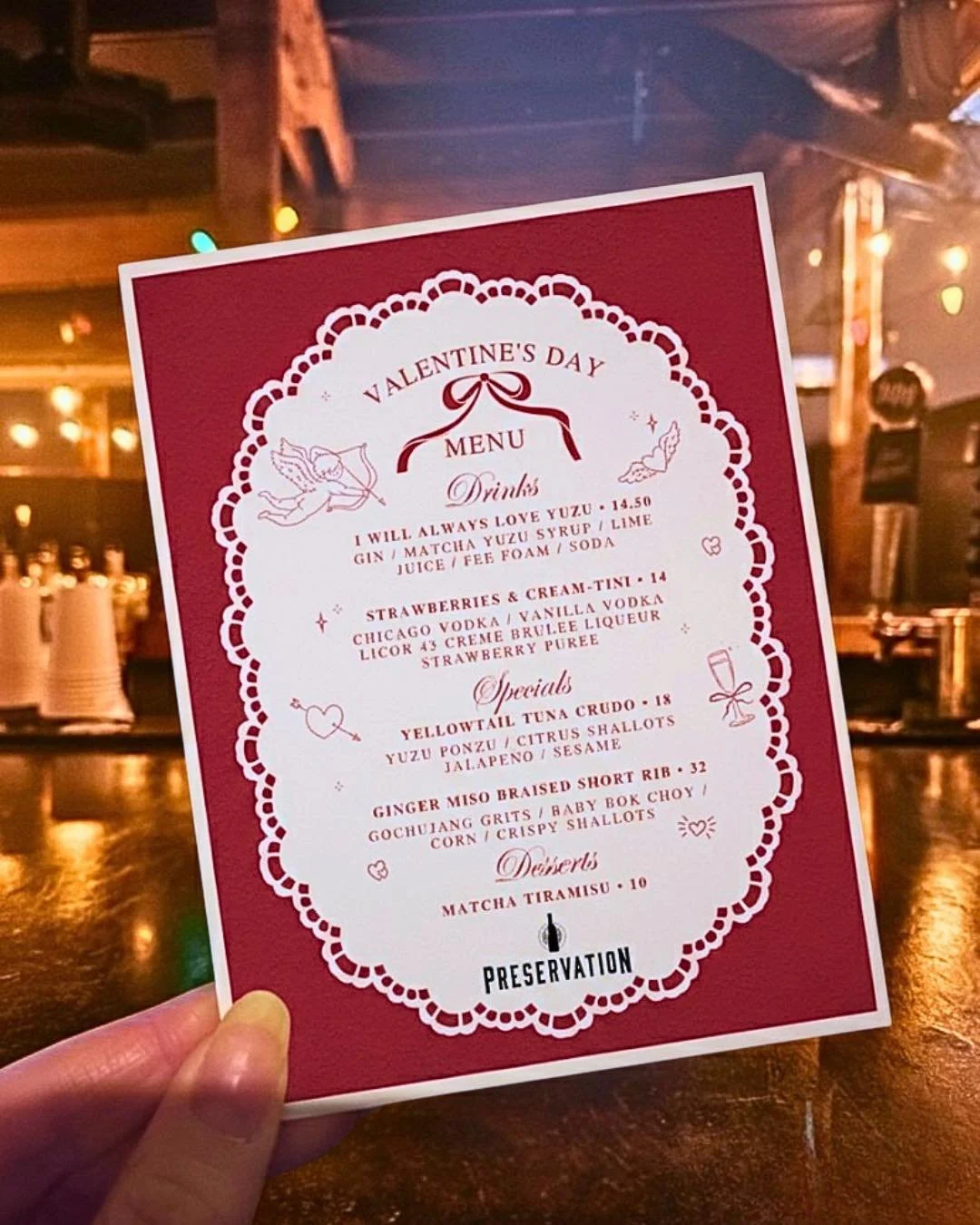 Love is on the menu all weekend 💘✨ Valentine&rsquo;s specials + live music + cocktails worth toasting to. 

Grab your person (or your people) and lock in your table before we fill up 🥂💕 Link in bio!