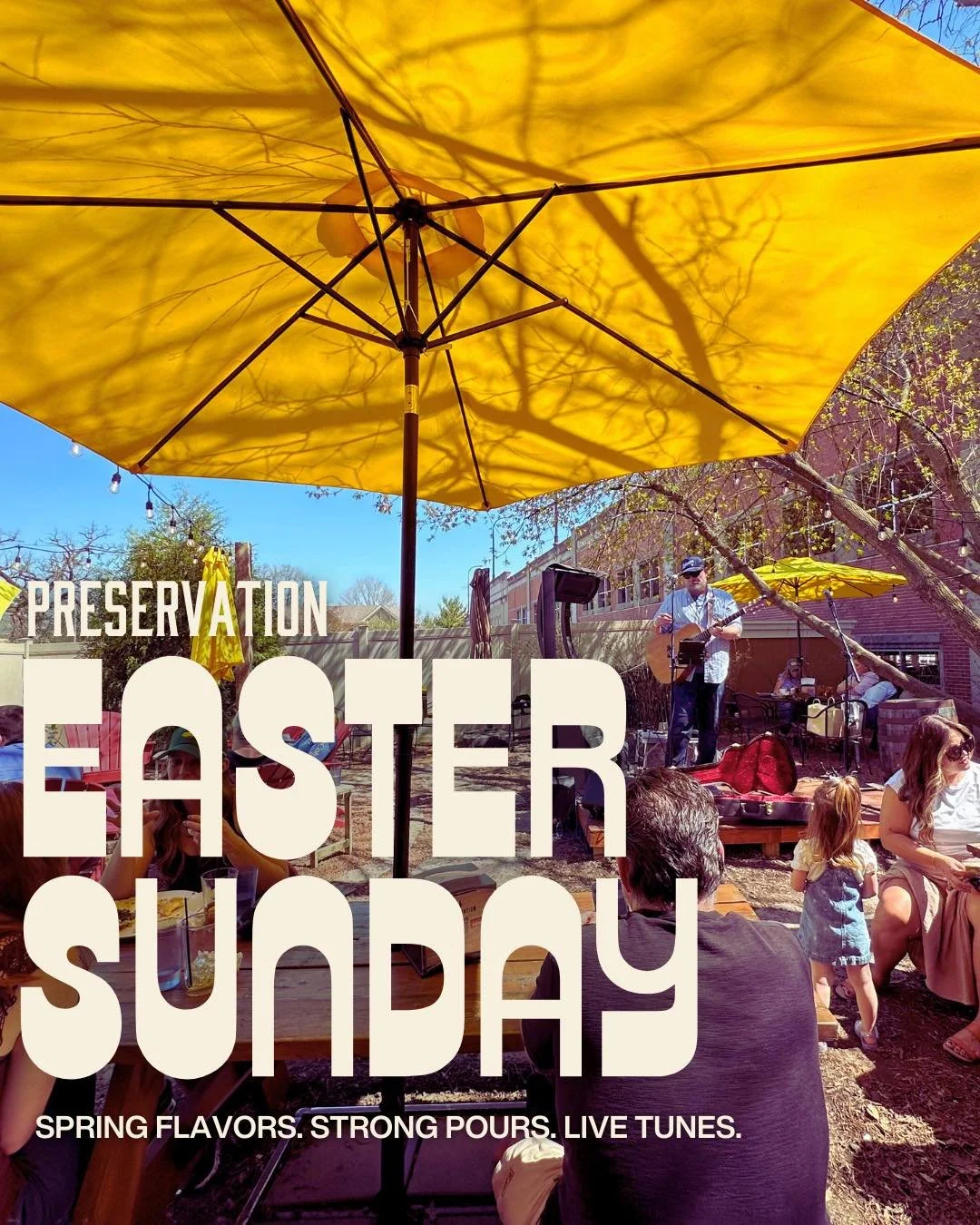 Join us this Easter at Preservation. 🐣

We&rsquo;re skipping the traditional brunch and bringing you an all-day hang instead, featuring curated food specials from Chef Blaine, festive drink specials, and live music. 

🎤 Jukebox JBC on the mic at 1 
