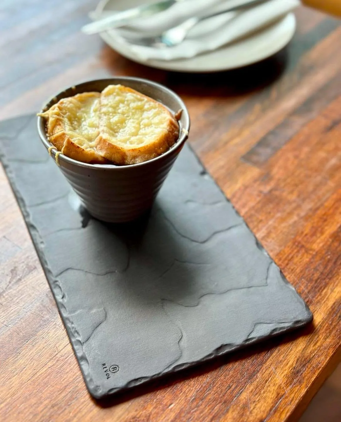 Rainy days call for something warm, cozy, and just a little indulgent.

French Onion Soup in the Front Lounge at Preservation hits every time. Rich, comforting, and exactly what you need to shake off the gloomy weather.

Come in, grab a seat, and let
