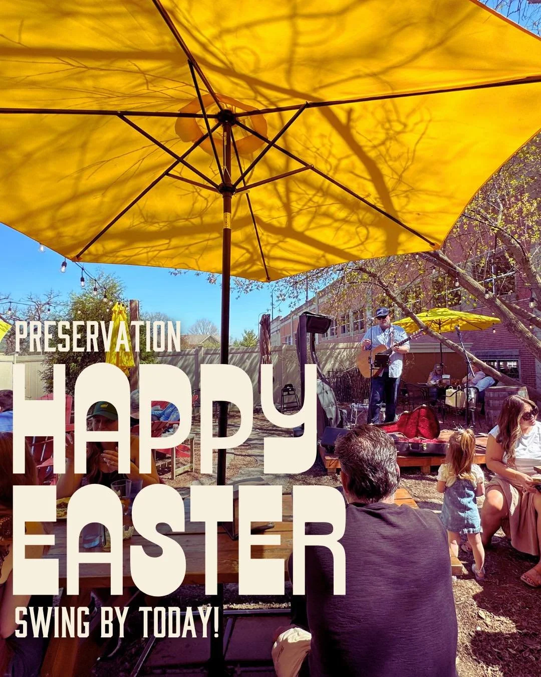 Happy Easter 🐣 We&rsquo;re open and ready to make your Sunday a good one.

Join us this afternoon for live music starting at 1 PM! Good food, good music, and a laid-back Easter Sunday&mdash;just how it should be.