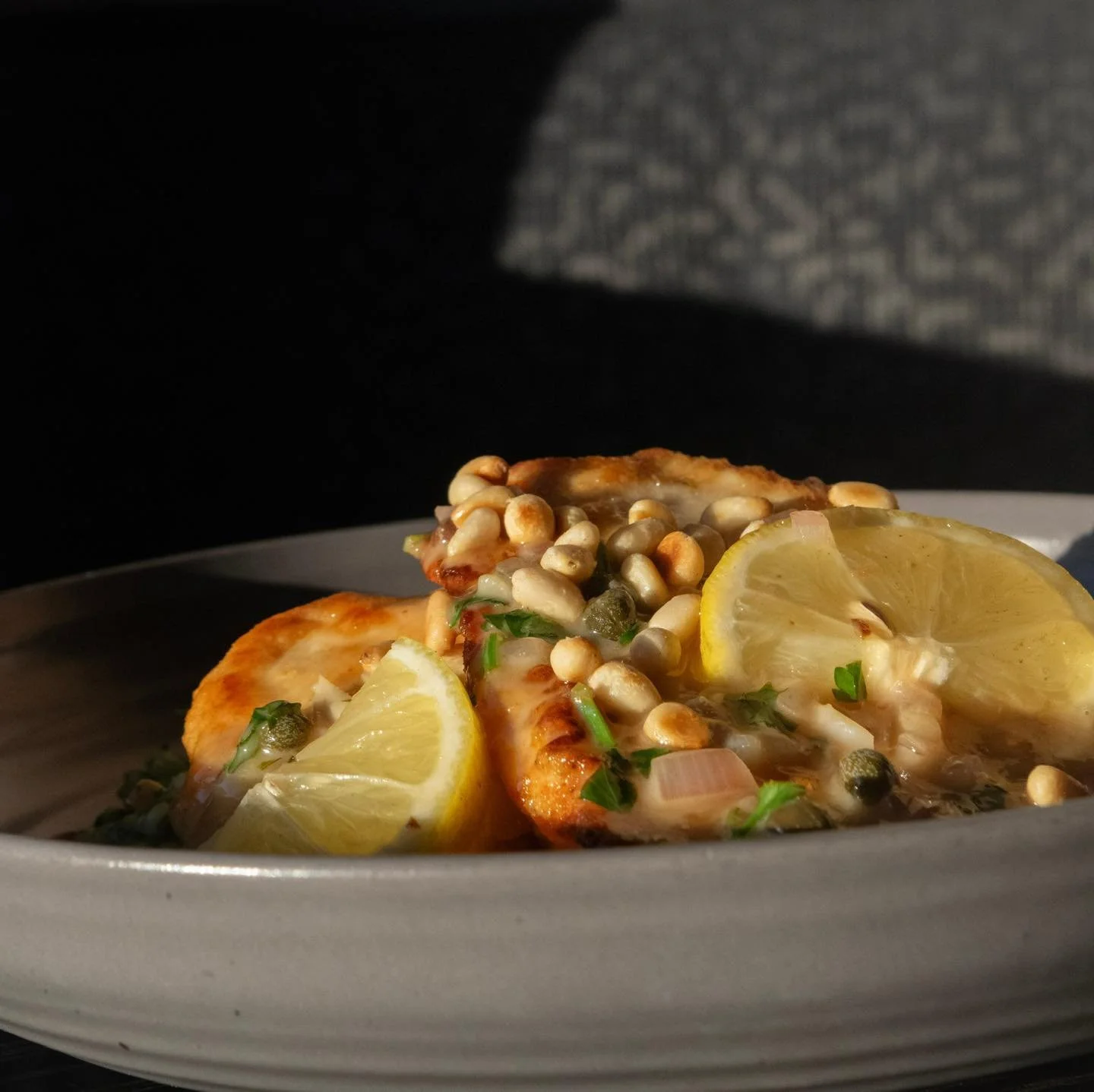 Fresh drop at Preservation 🍋
Chicken Piccata just landed with pesto cous cous, wilted spinach, and pepitas.

📷 @laurenejpeg