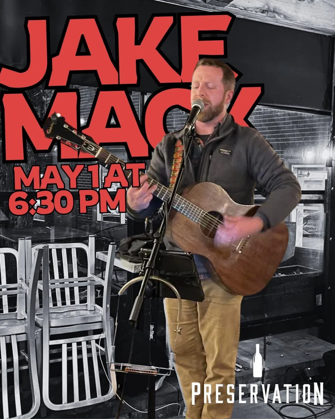 Friday night at Preservation. It&rsquo;s the place to be!

@jake.mack is back at Preservation tonight at 6:30 PM!