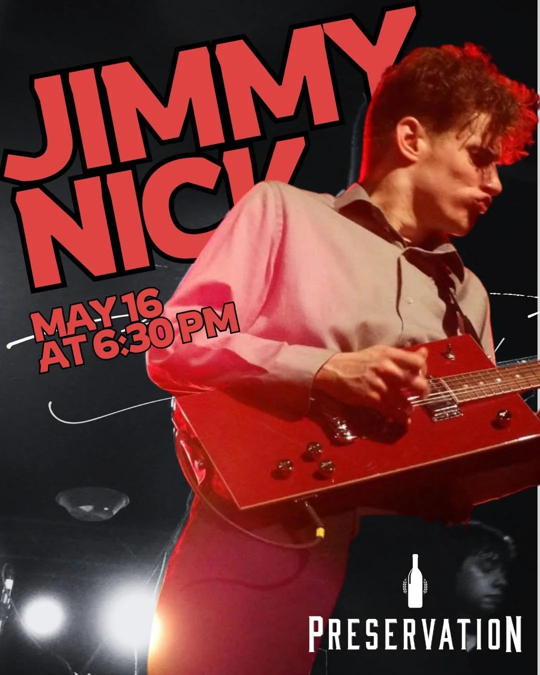 First time at Preservation for Jimmy Nick and we&rsquo;re pretty excited about this one. 🎸

A true Chicago bluesman with killer guitar work, huge energy, and the kind of live show that makes instant fans.

And yes &mdash; the all-weather patio is re
