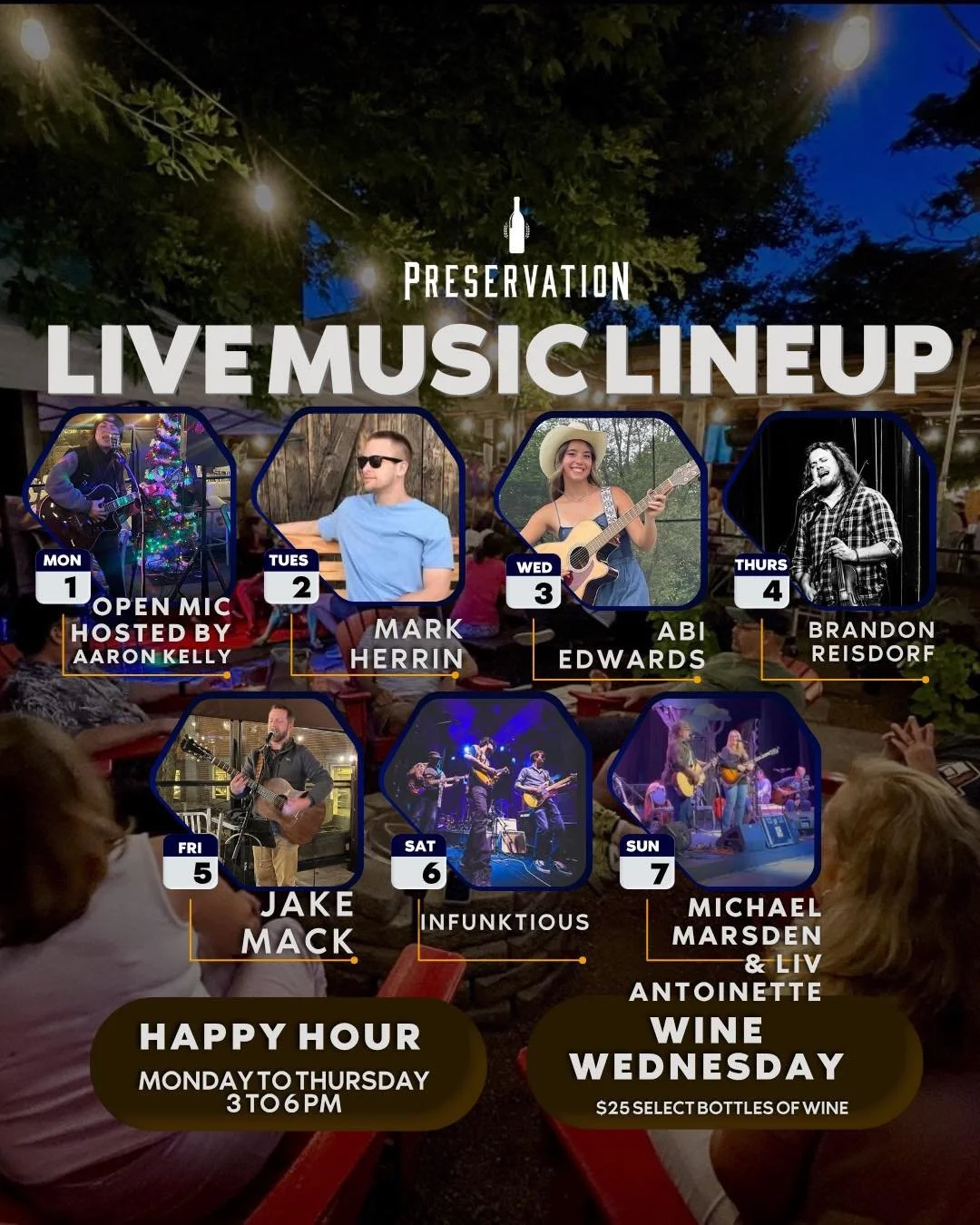 Fresh off being voted Best Outdoor Dining in the Fox Valley, we&rsquo;re doing what we do best&hellip; filling the patio with great music all week long. 🏆🎶

This week&rsquo;s lineup:

🎤 Monday &ndash; Open Mic hosted by Aaron Kelly
🎸 Tuesday &nda