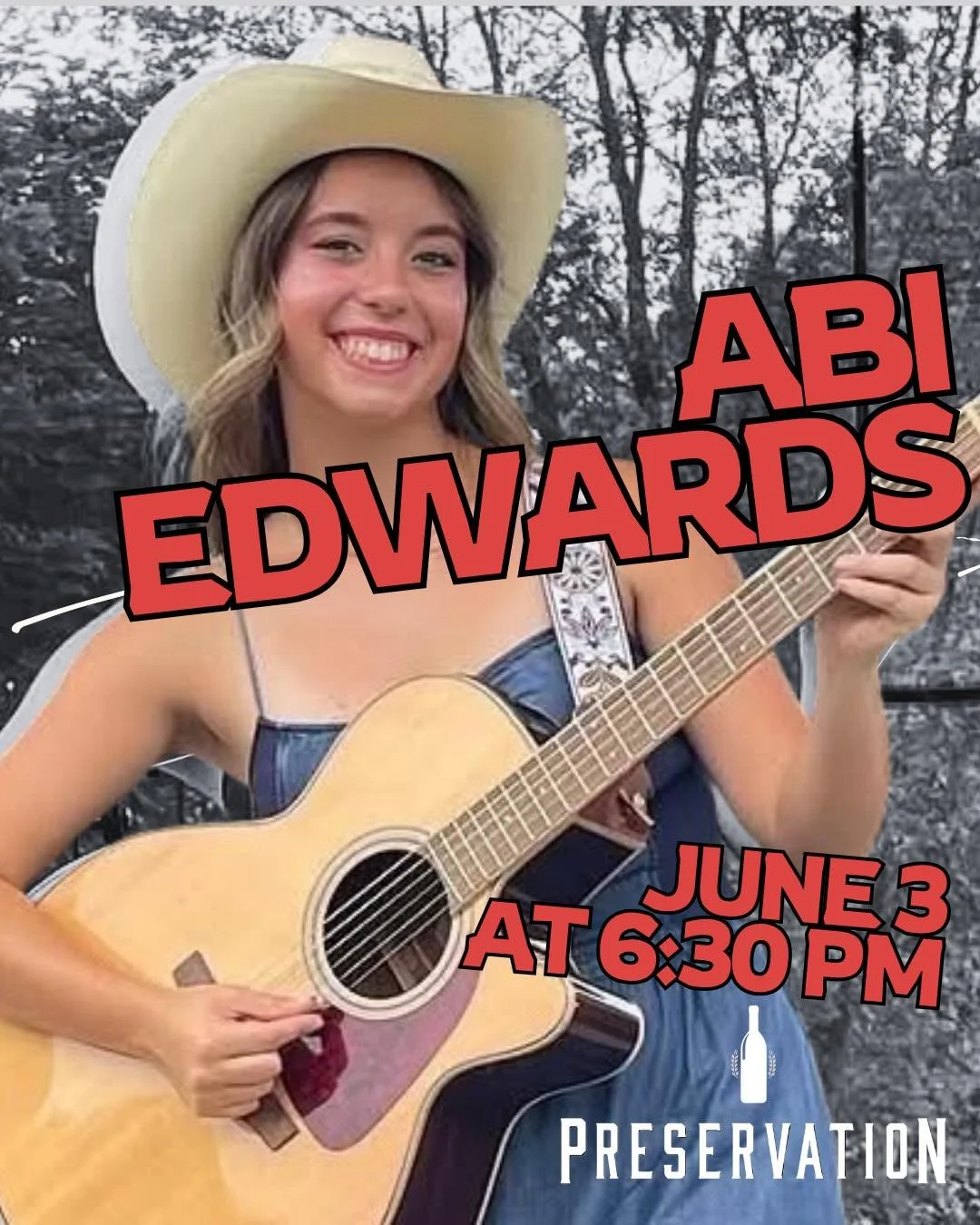 A little country, a little pop, a little Taylor, a little Eagles... and a whole lot of talent. 🎶

We're excited to welcome Abi to the stage tonight! At just 19 years old, she's already building a setlist packed with favorites from Zach Bryan, Amy Wi