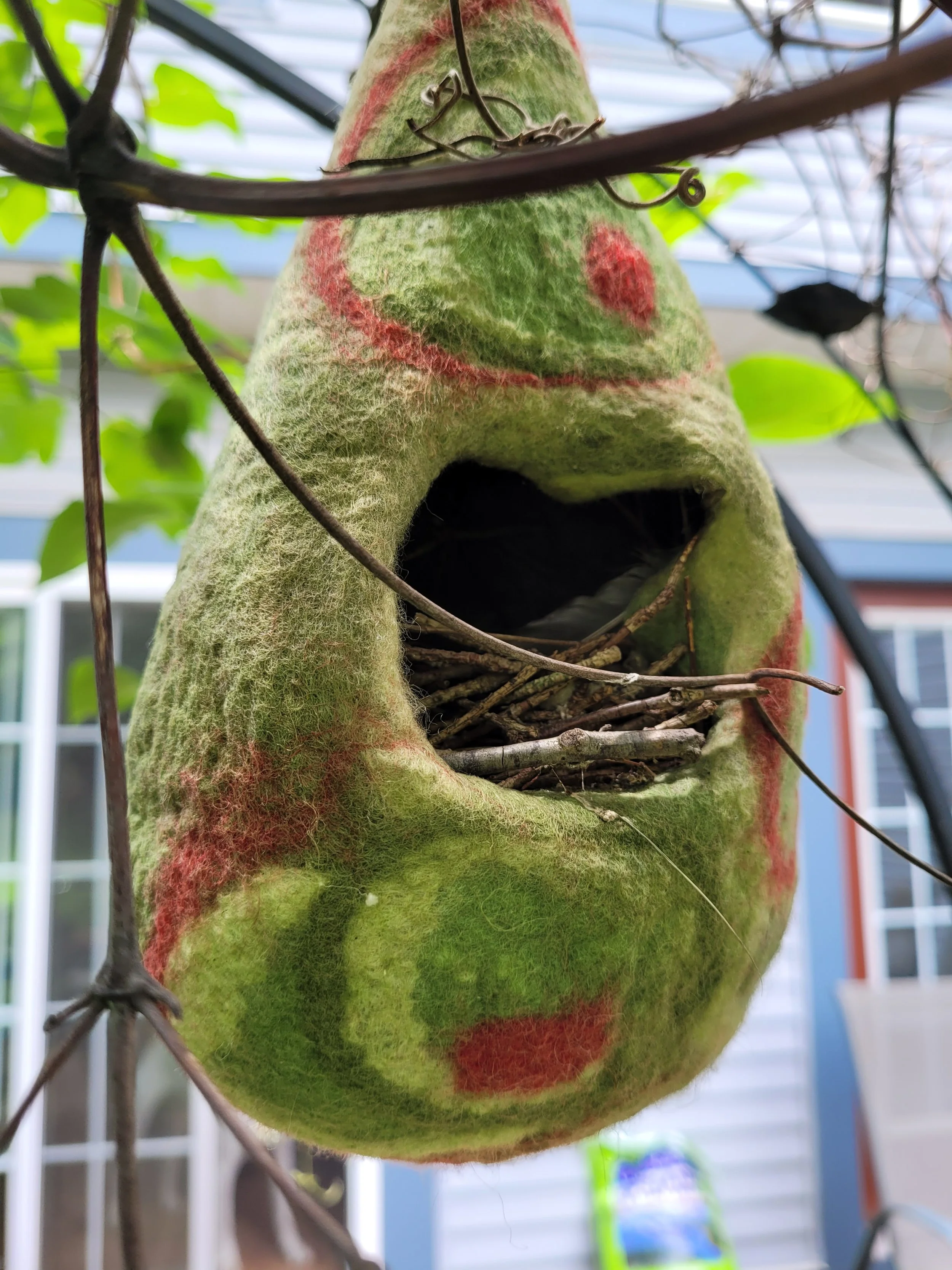 Felted Bird Yurt @Albany Shaker Heritage