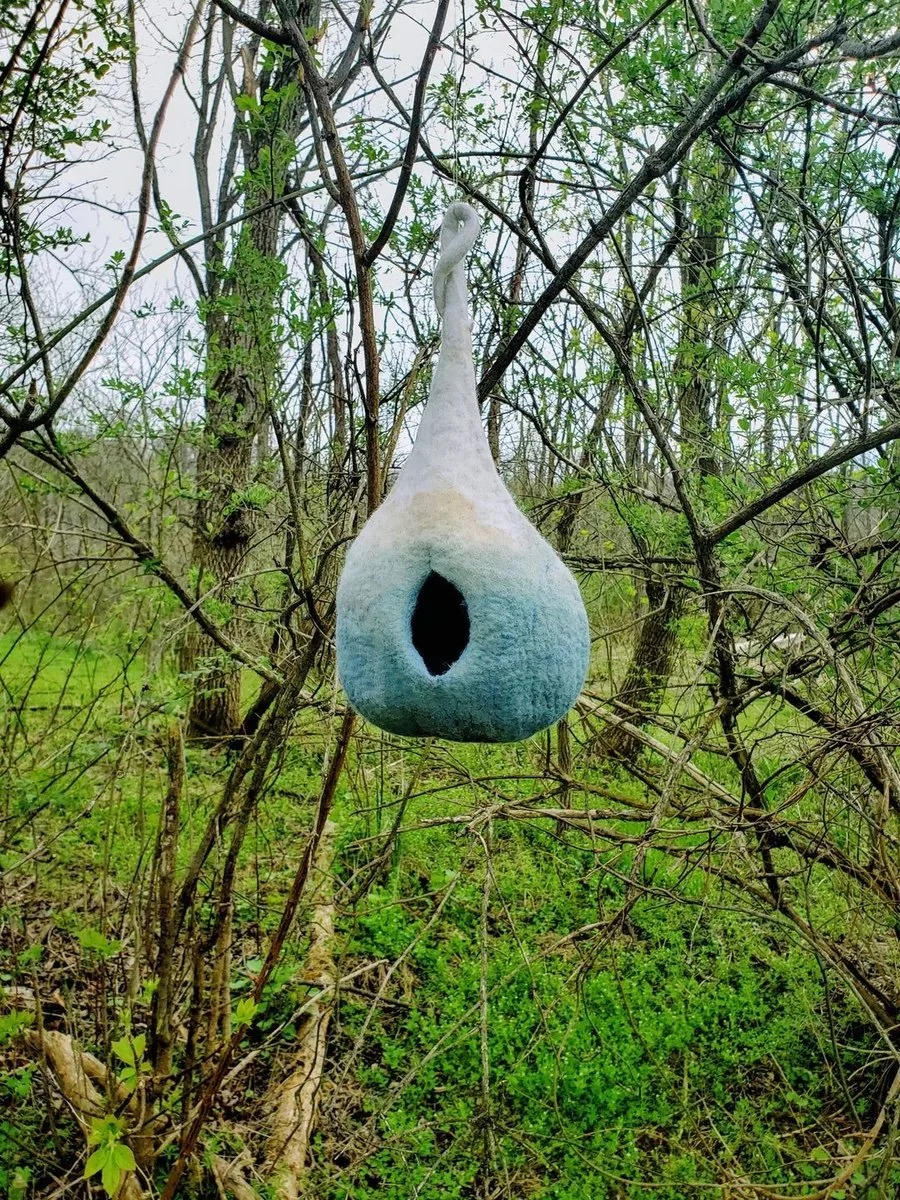 Felted Bird Yurt @Mabee Farms