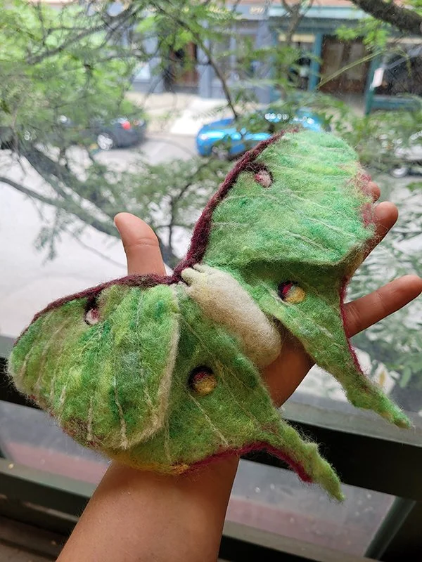 Needle Felted Moths & Butterflies @Mountaintop Arboretum