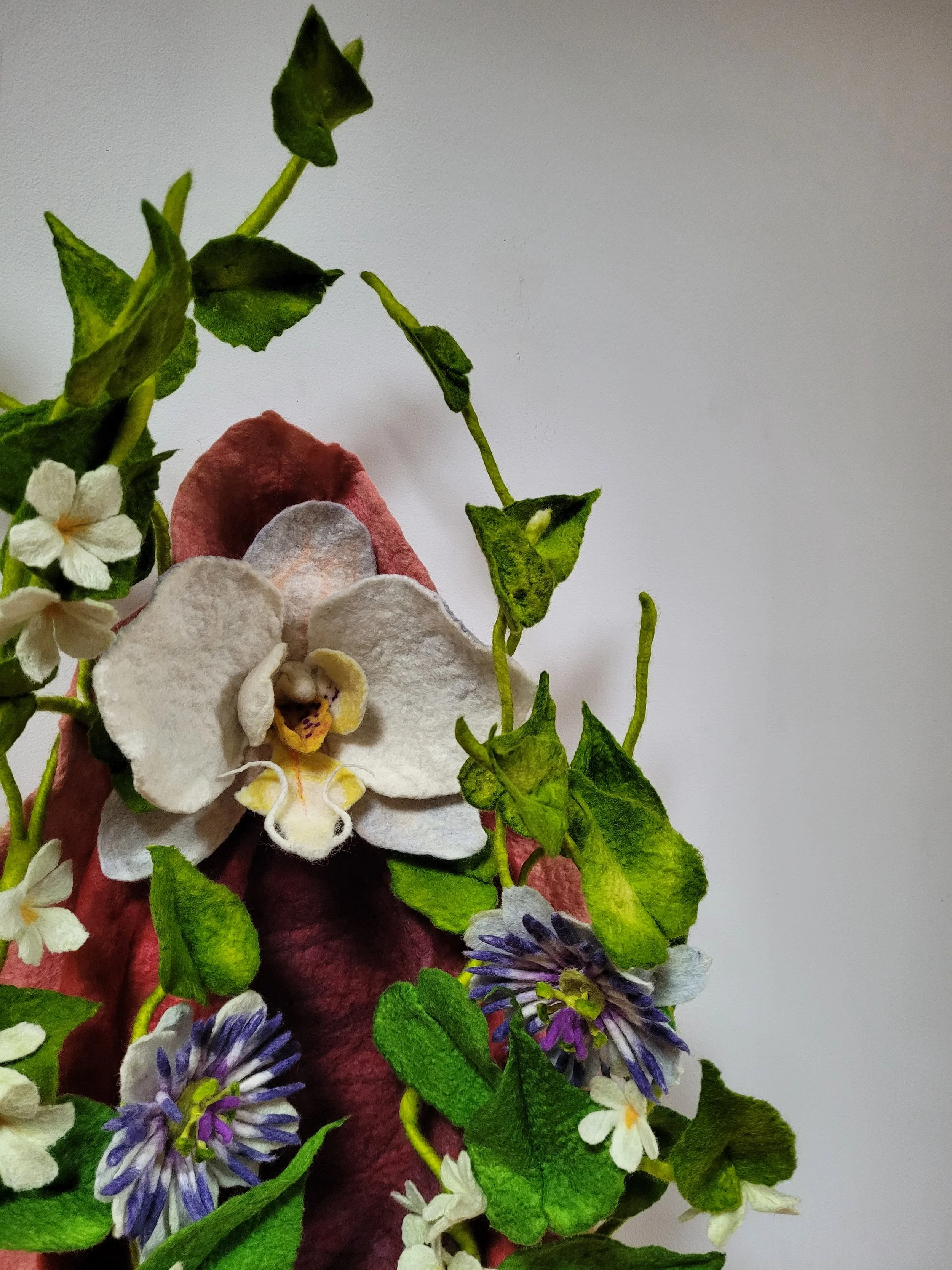 Felted Floral Arrangement @Schweinfurth Art Center