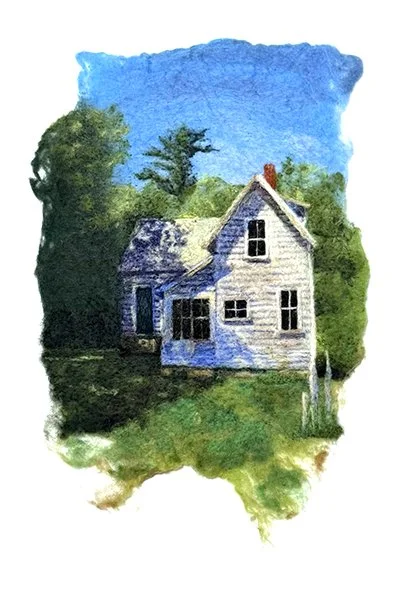 Needle Felted Painting @Green Mountain Yarn and Fiber